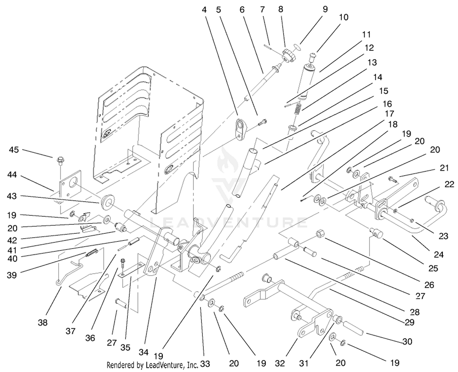 Lift Lever  H.o.c. Assembly