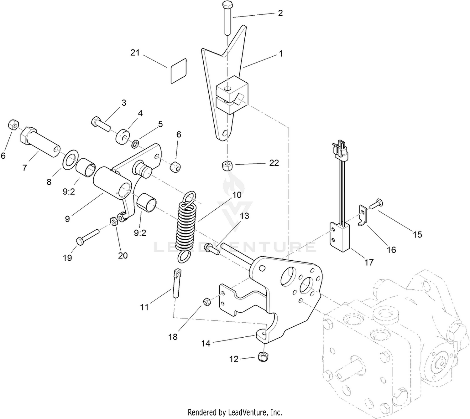 Pump Control Lever Assembly