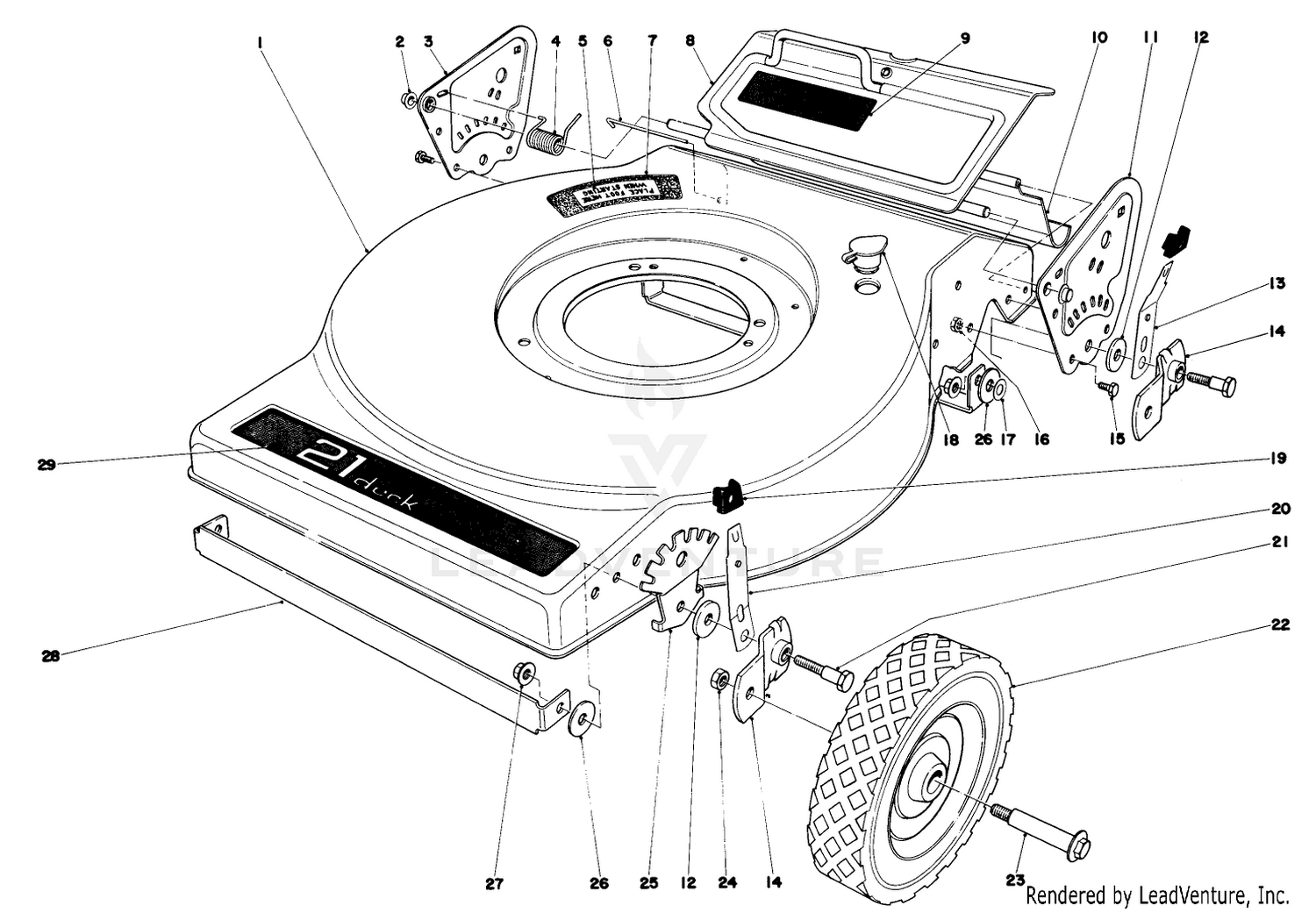 Mower Housing (model No. 16820)