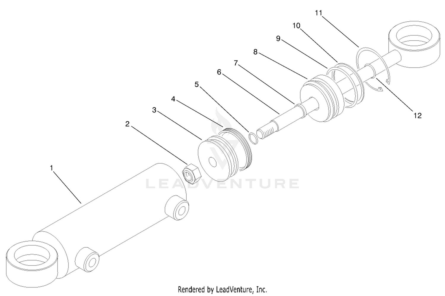 Hydraulic Cylinder Assembly No. 94-8141