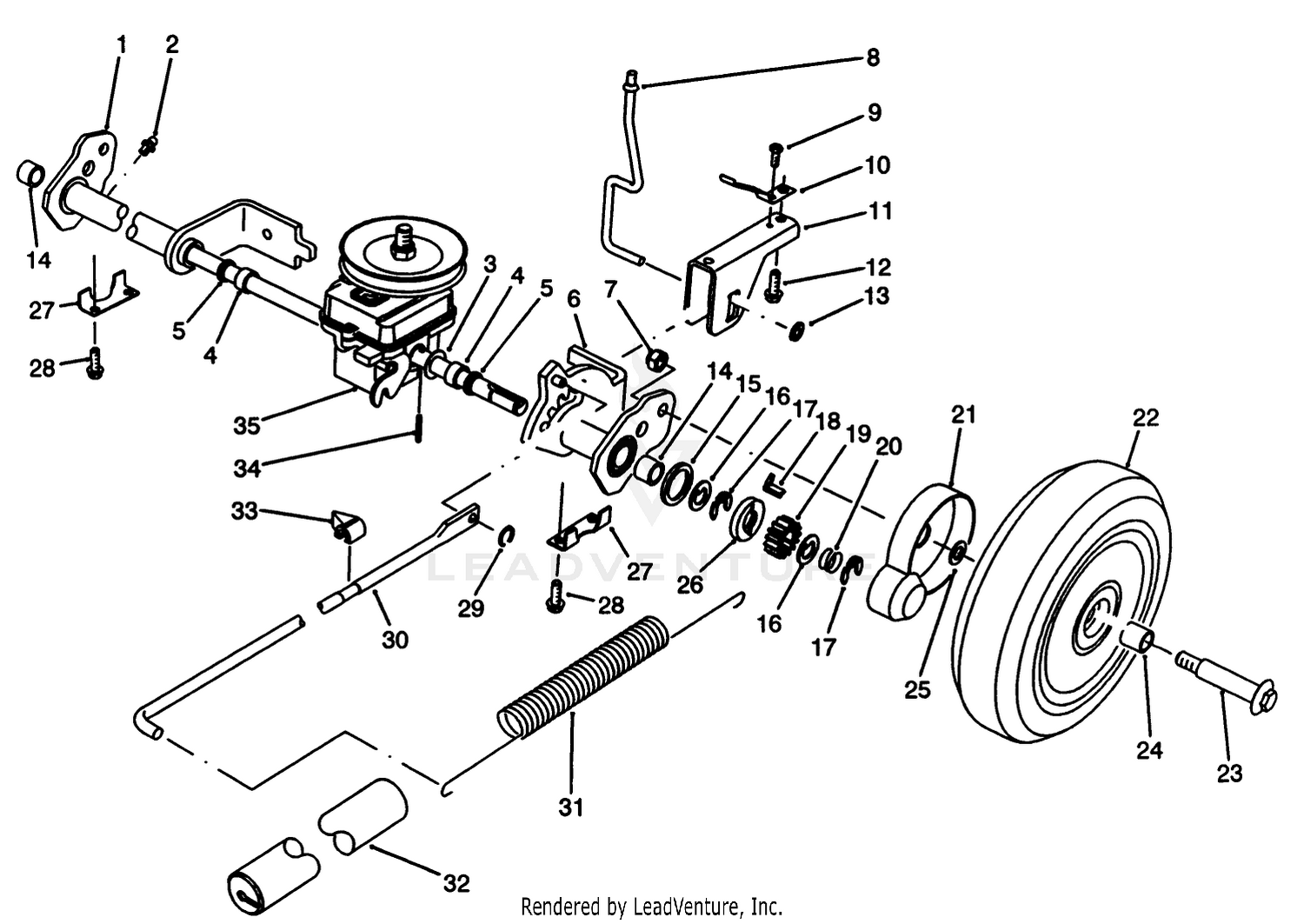 S.p. Rear Axle Assembly