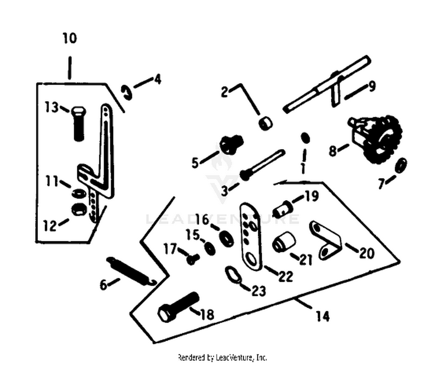 Governor-Engine Assembly Kohler Model K-321s Spec. No. 60407