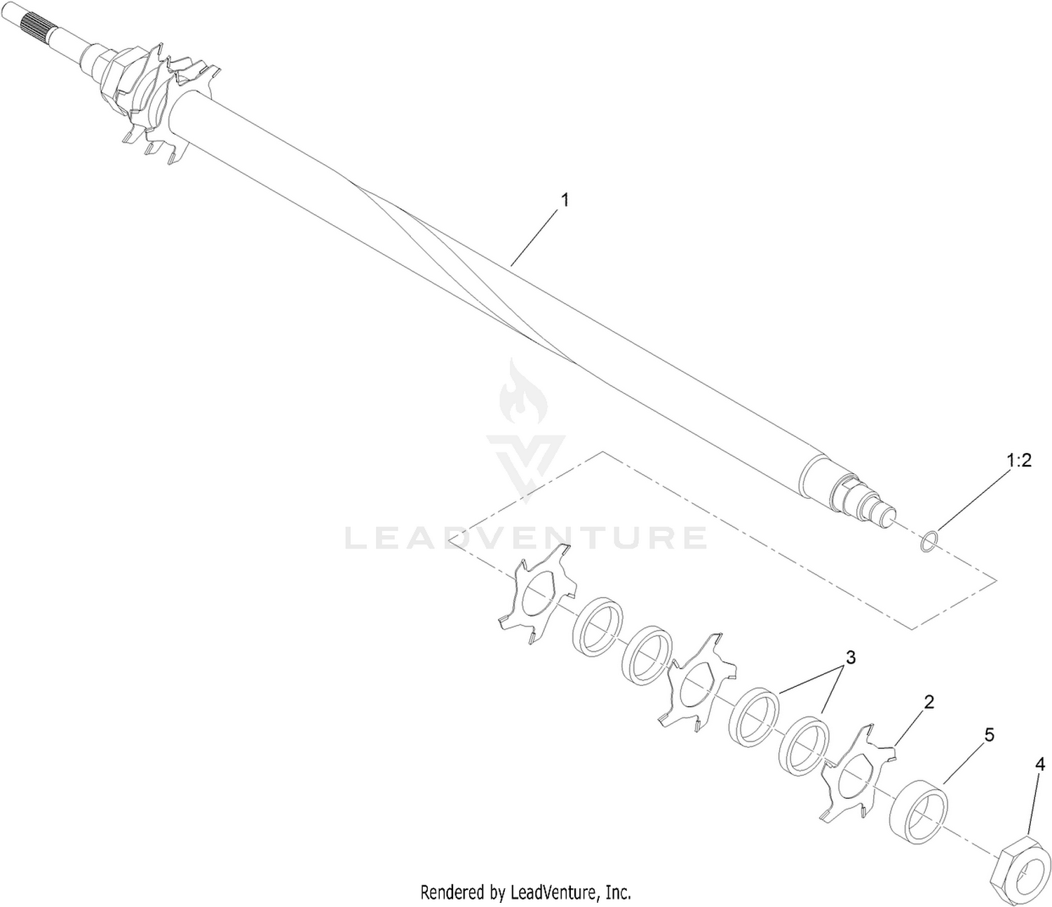 Left Hand Carbide Grooming Reel Assembly