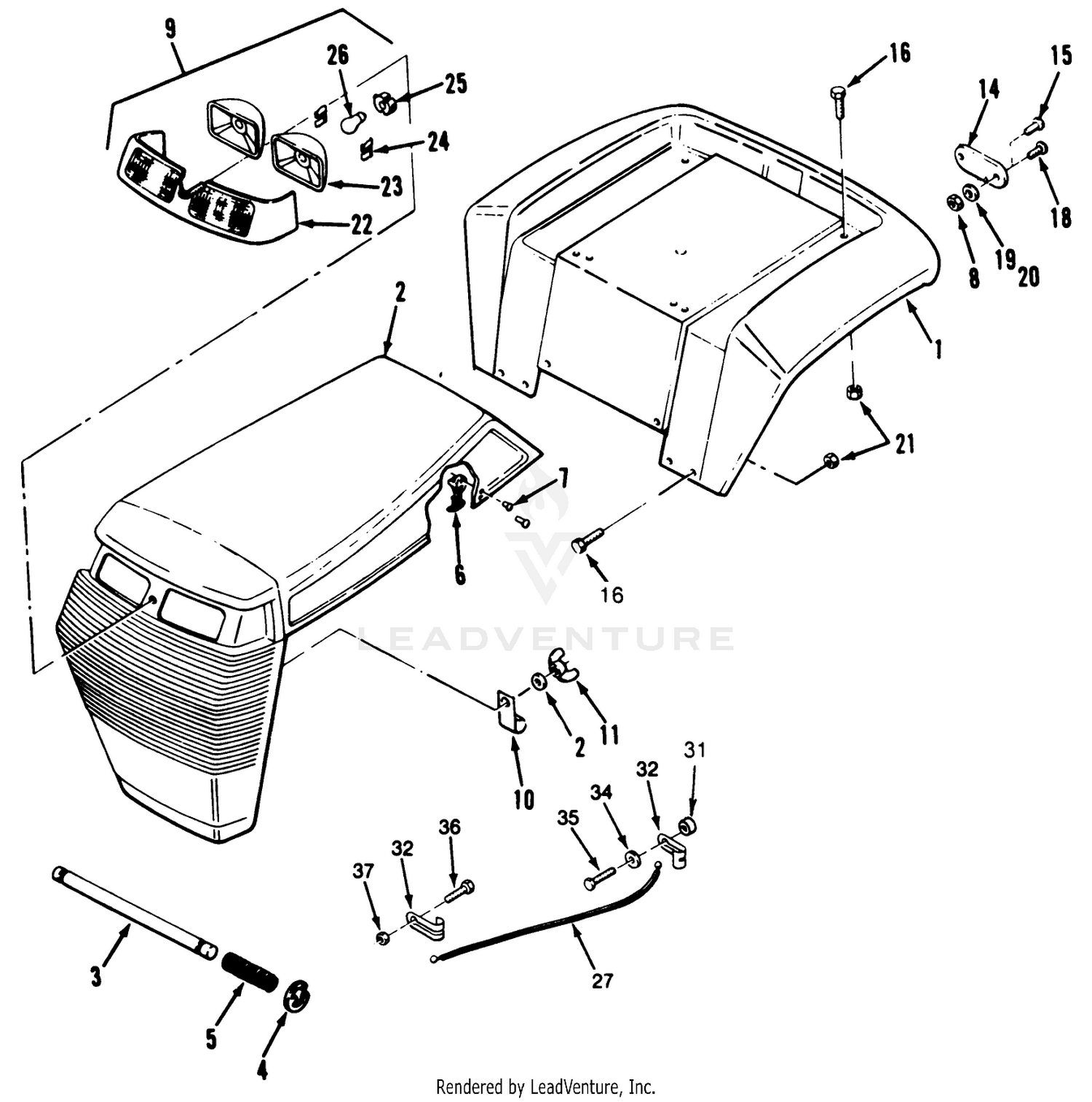 Hood  Fender Assembly