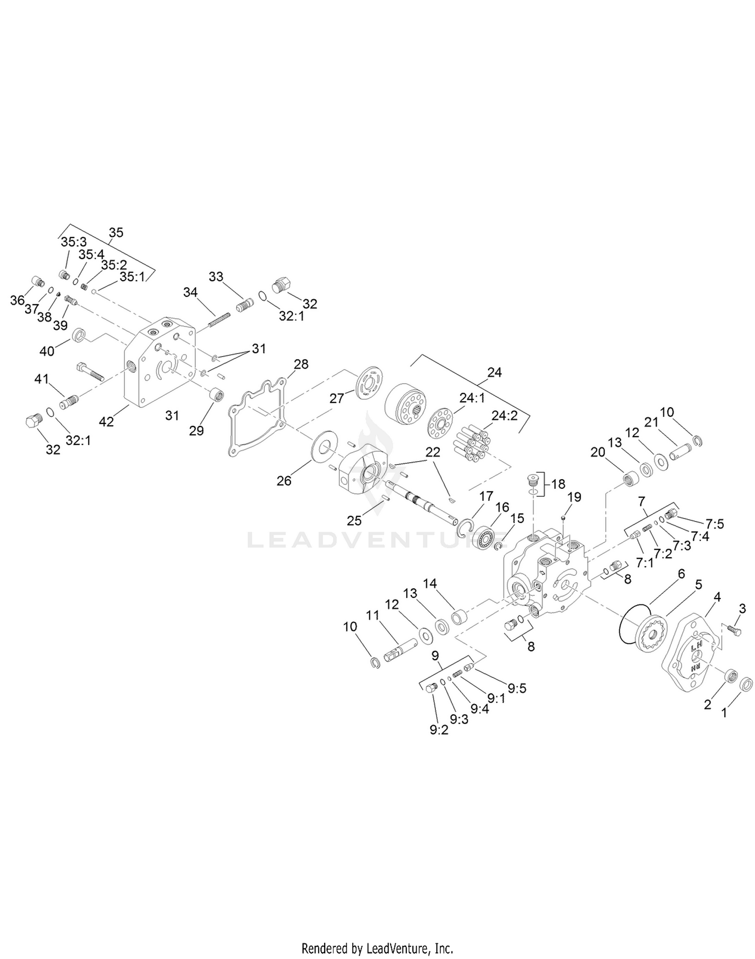 Variable Piston Pump Assembly No. 132-4350