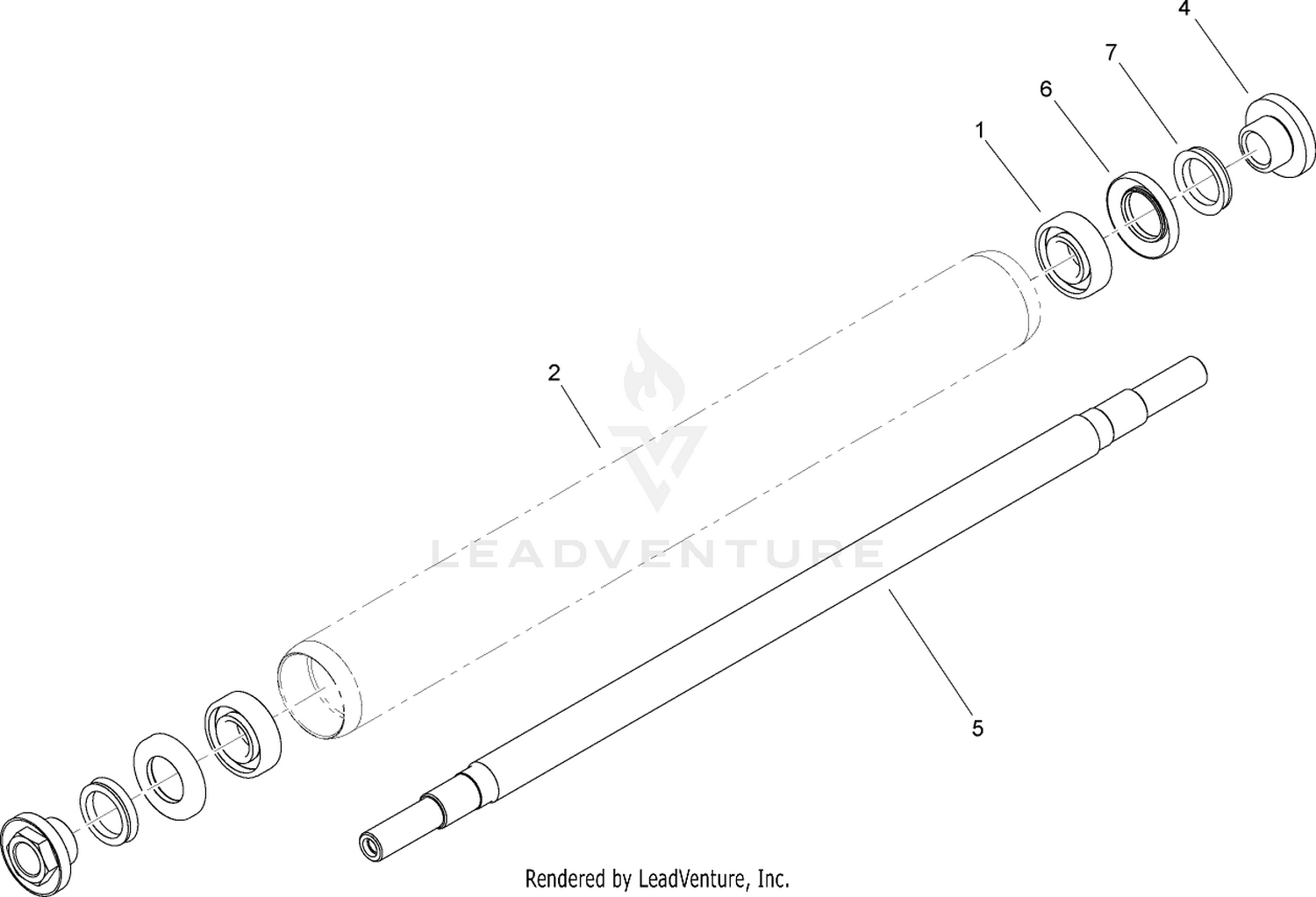 18 Inch Full Roller Assembly No. 112-9357