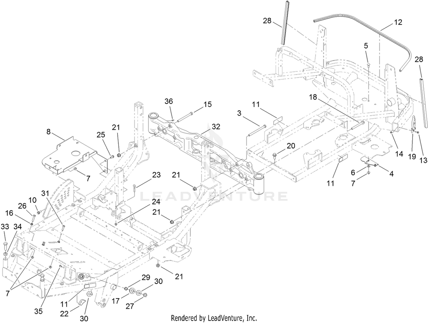 Frame and Axle Assembly
