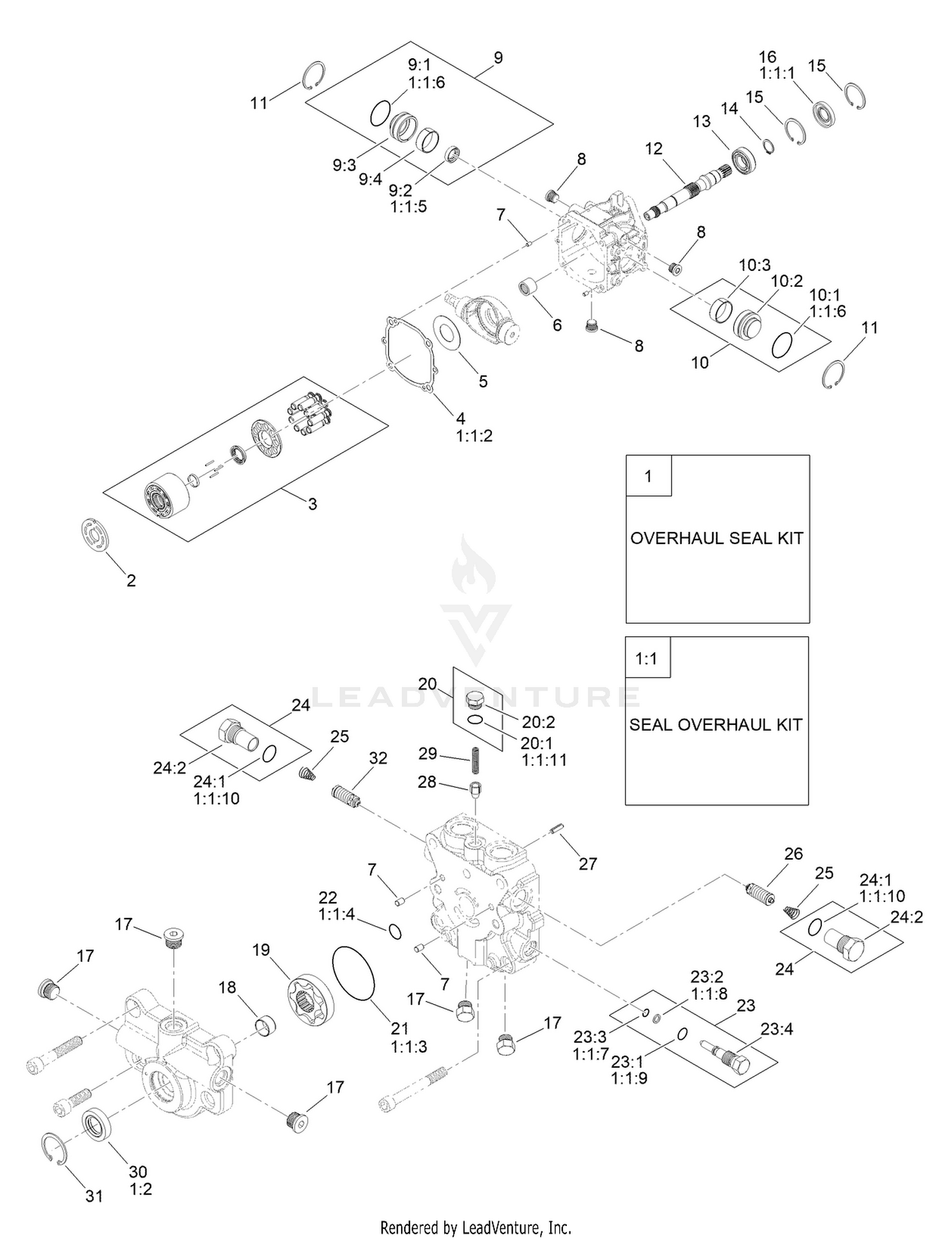 Variable Piston Pump Assembly No. 138-9132