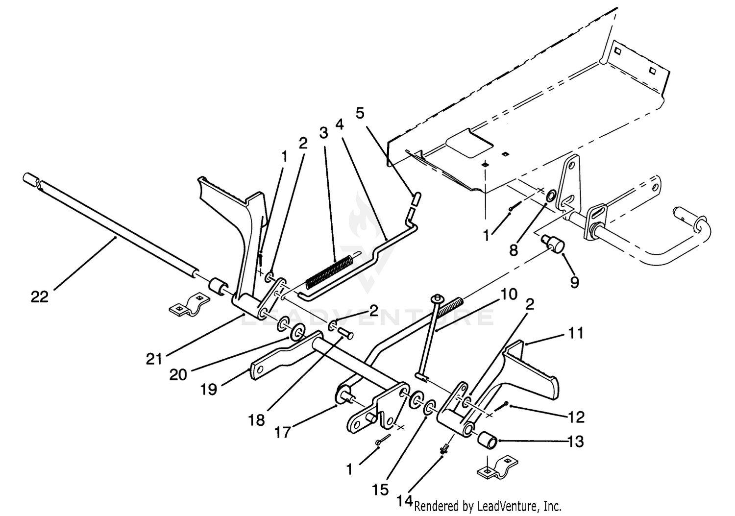 Brake And Clutch Pedal Assembly