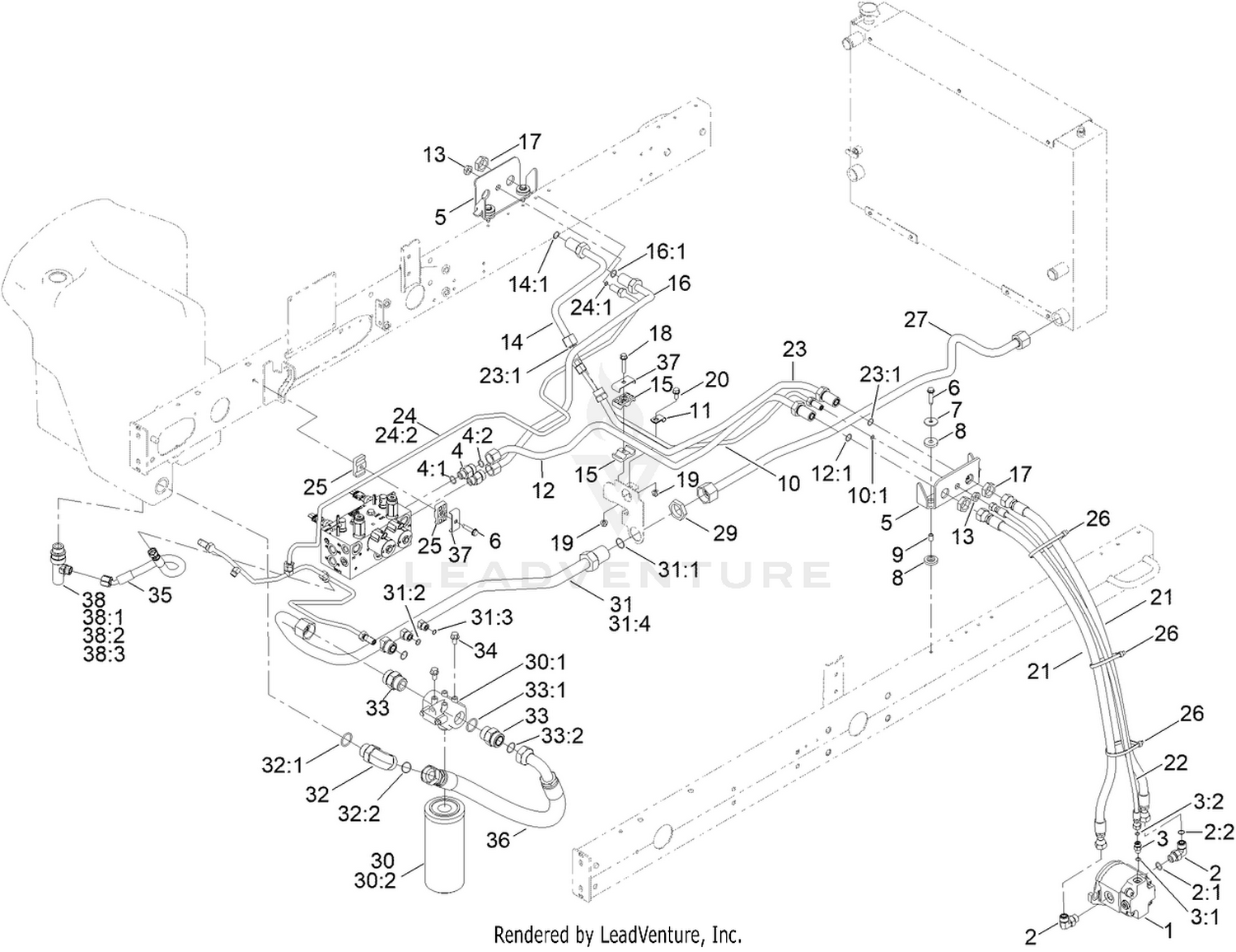 No. 2 and 3 Reel Drive Hydraulic Assembly