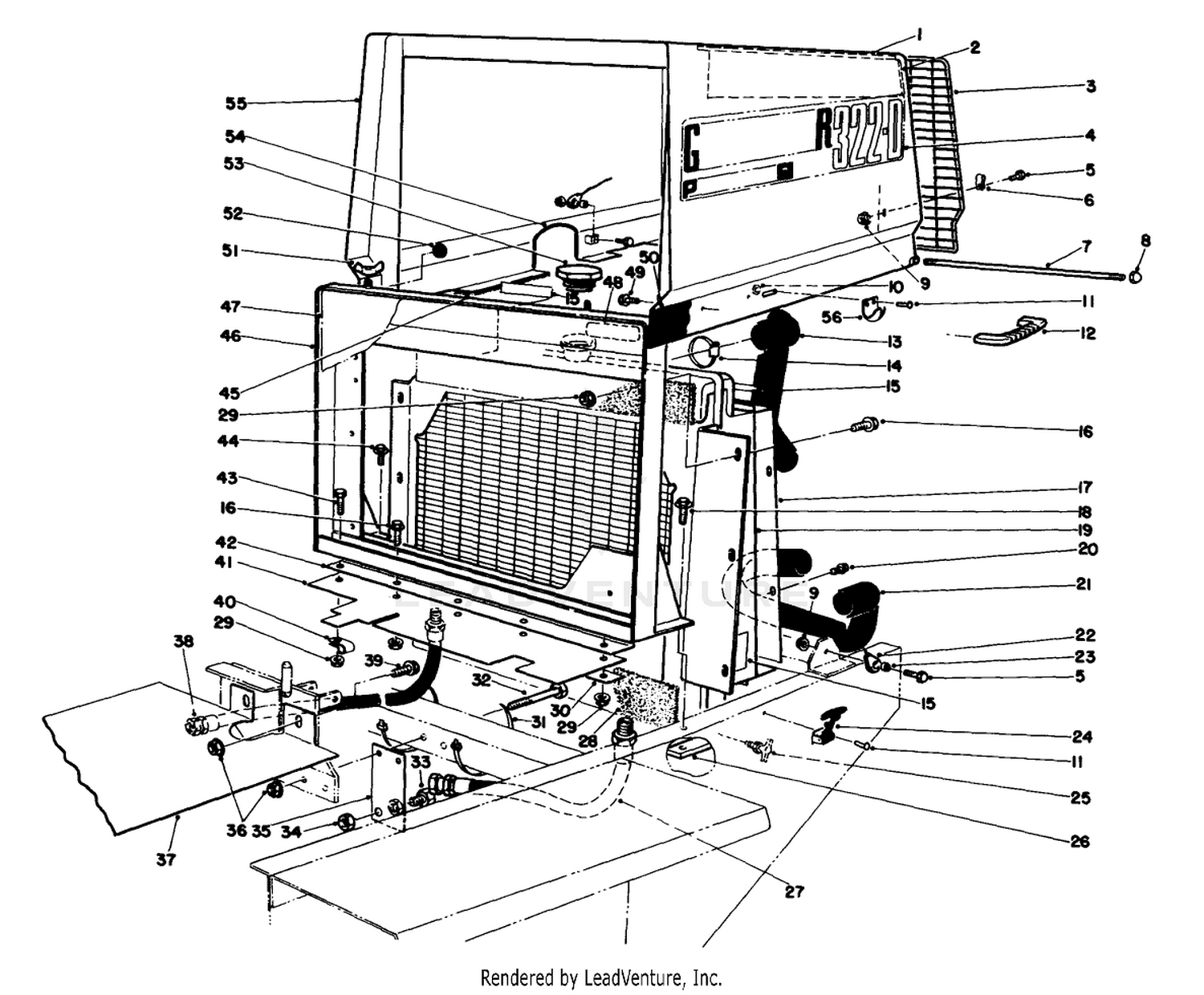 Radiator  Hood Assembly