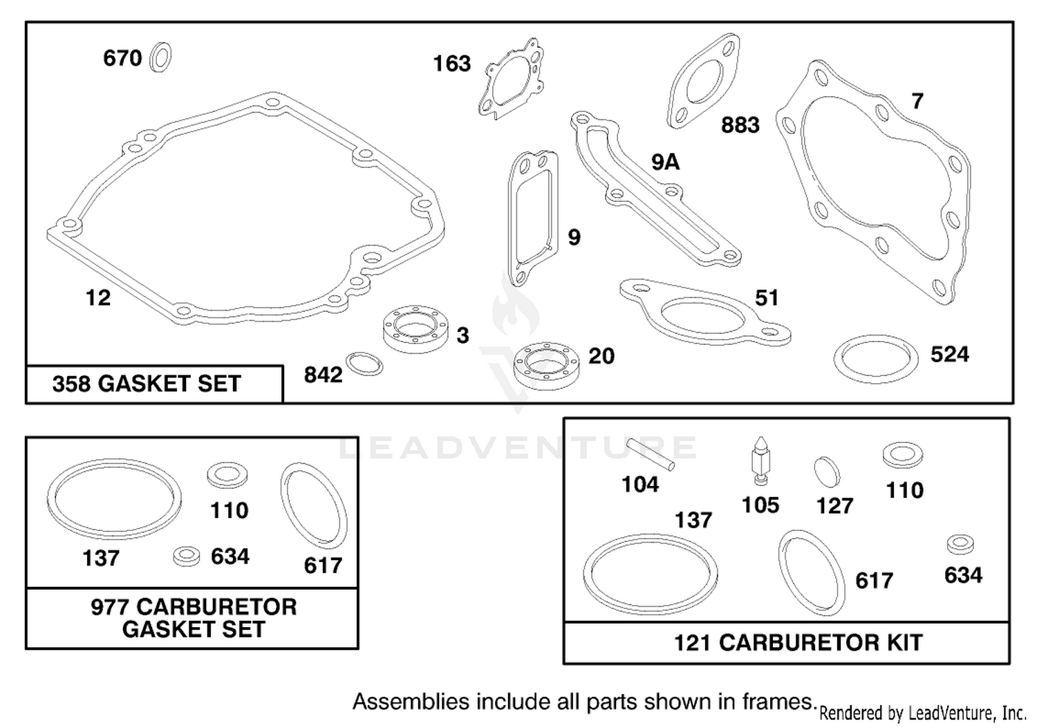Engine Briggs  Stratton Model 12h802-0658-01 9