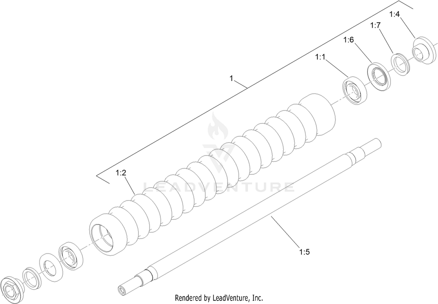 Wide Wiehle Roller Assembly