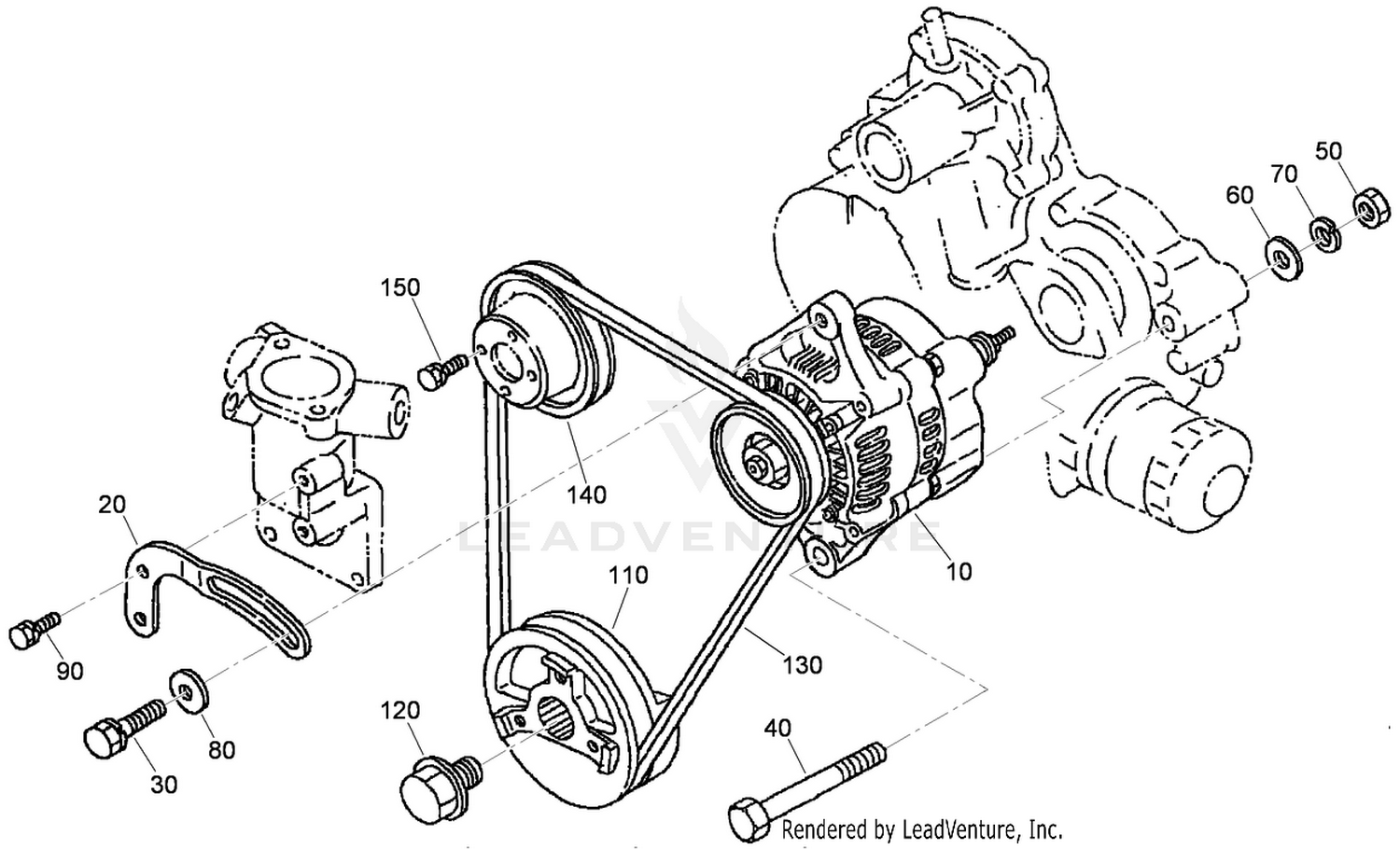 Alternator and Pulley Assembly