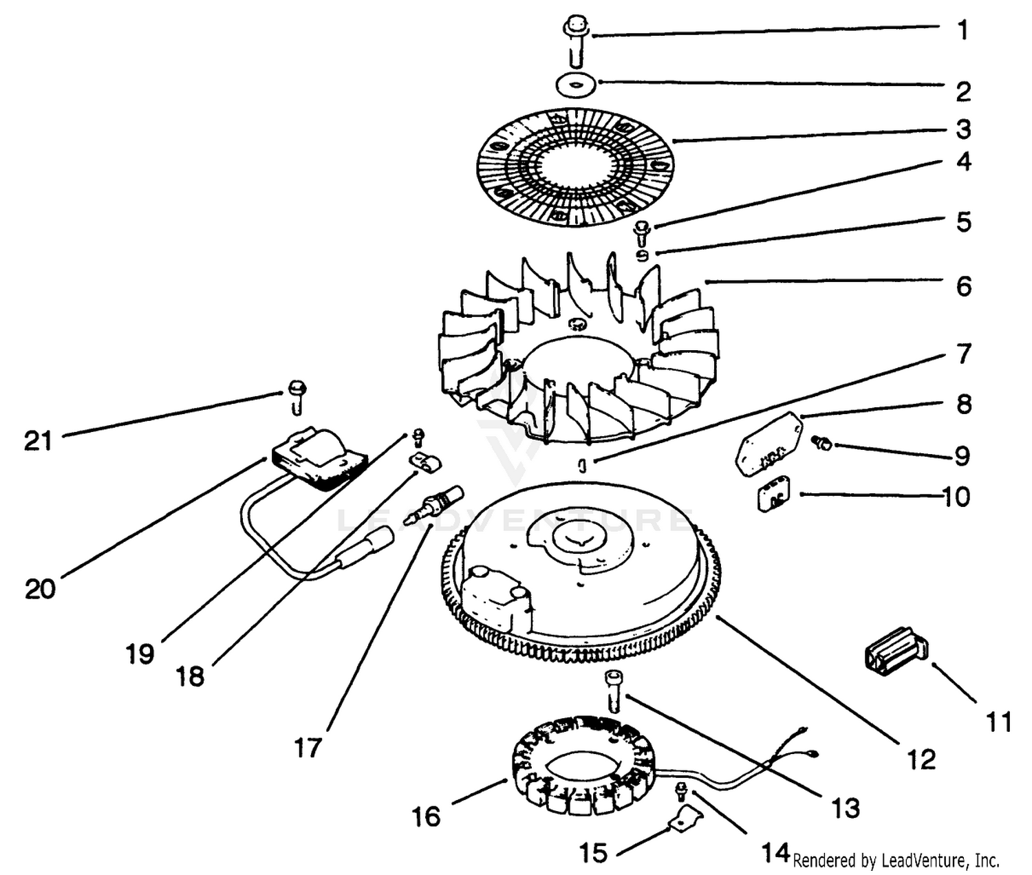 Ignition/electrical-Engine Kohler Model No. Cv14 S-1429