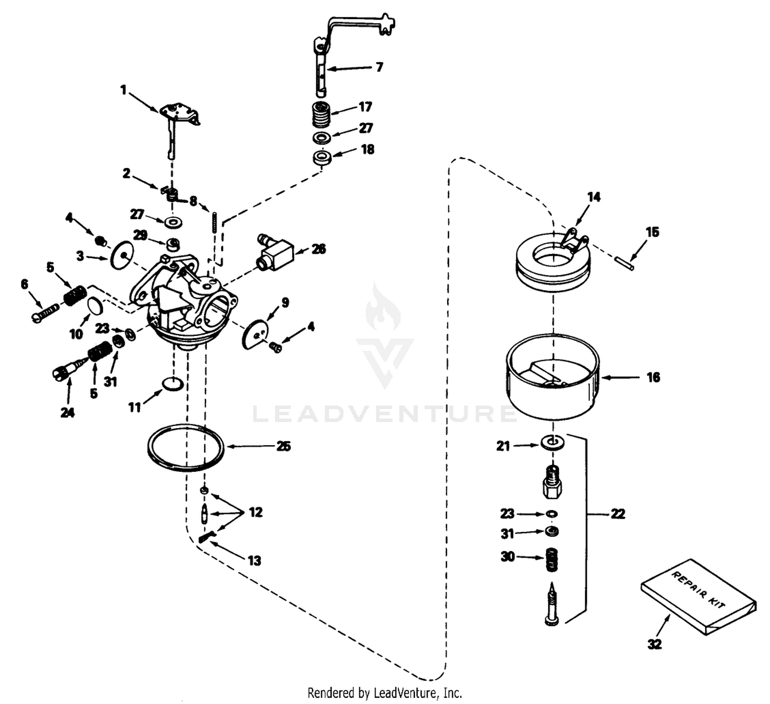 Carburetor Assembly No. 631921