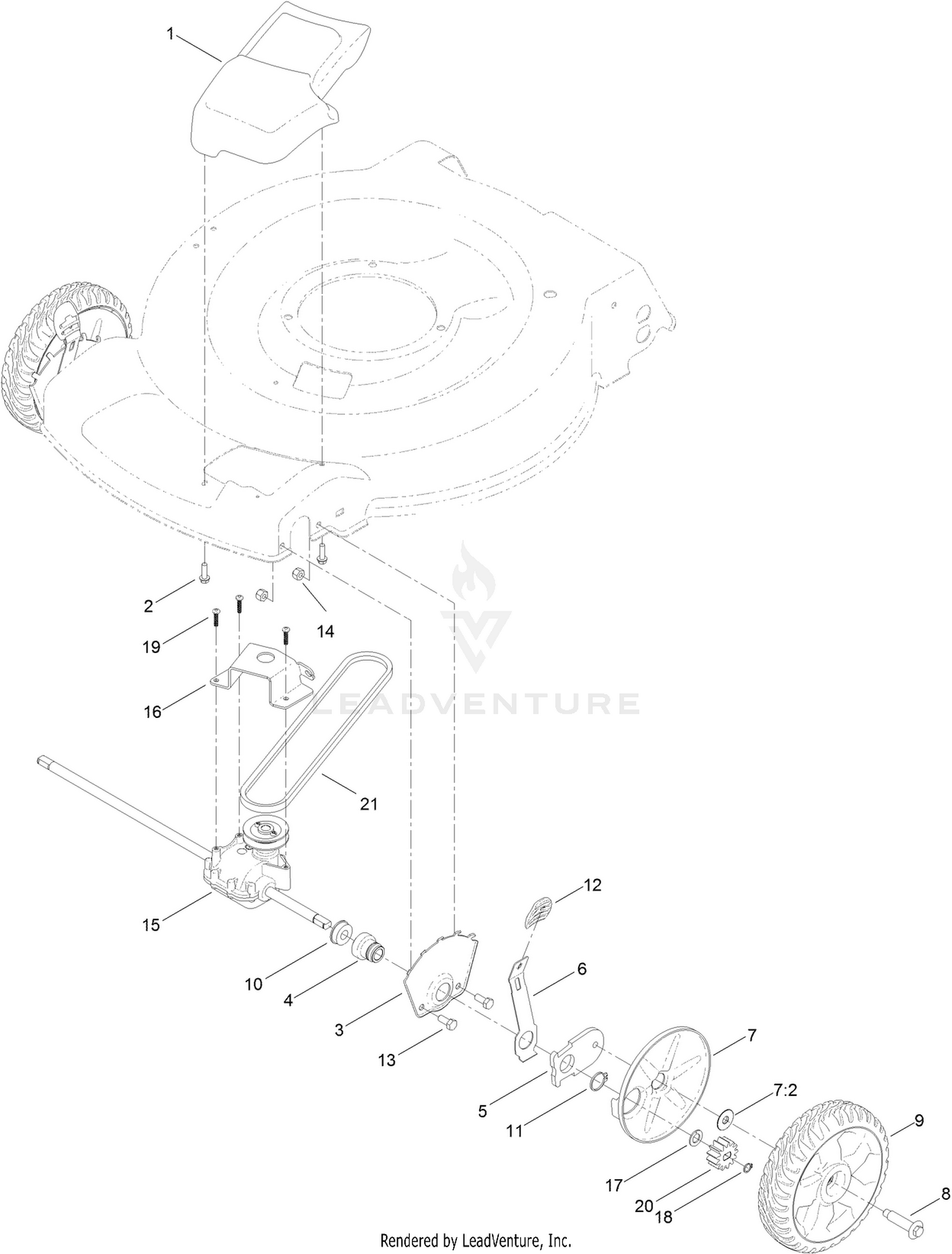 Transmission and Front Wheel Drive Assembly