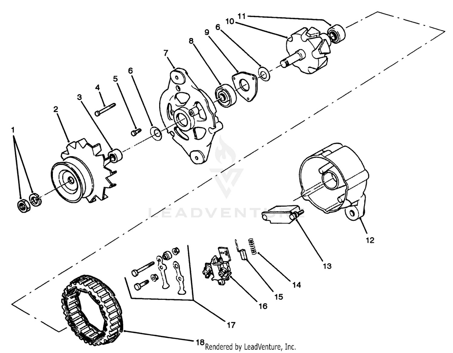 Alternator Assembly No. 60-5421