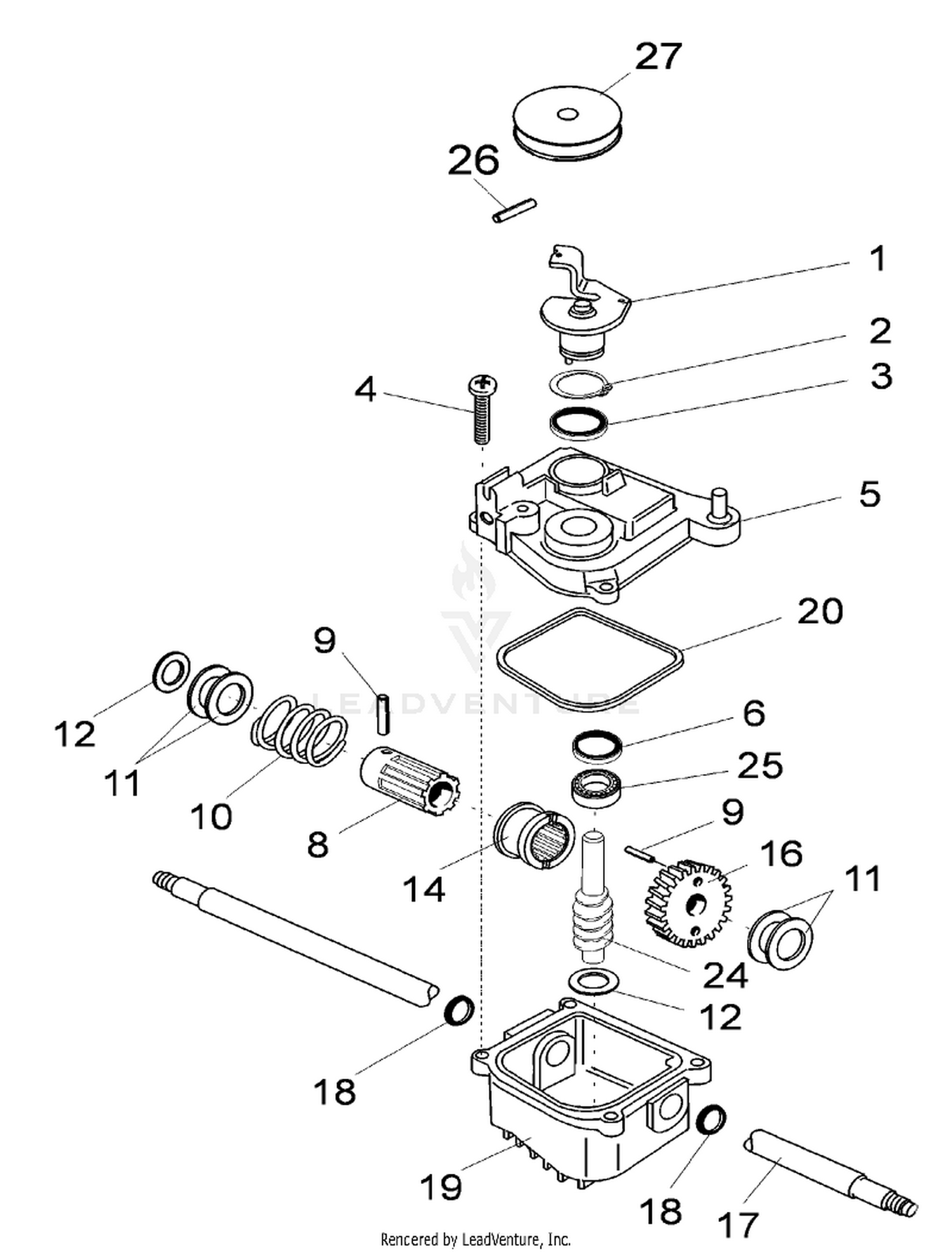 Gearbox Assembly p/n 106-4765