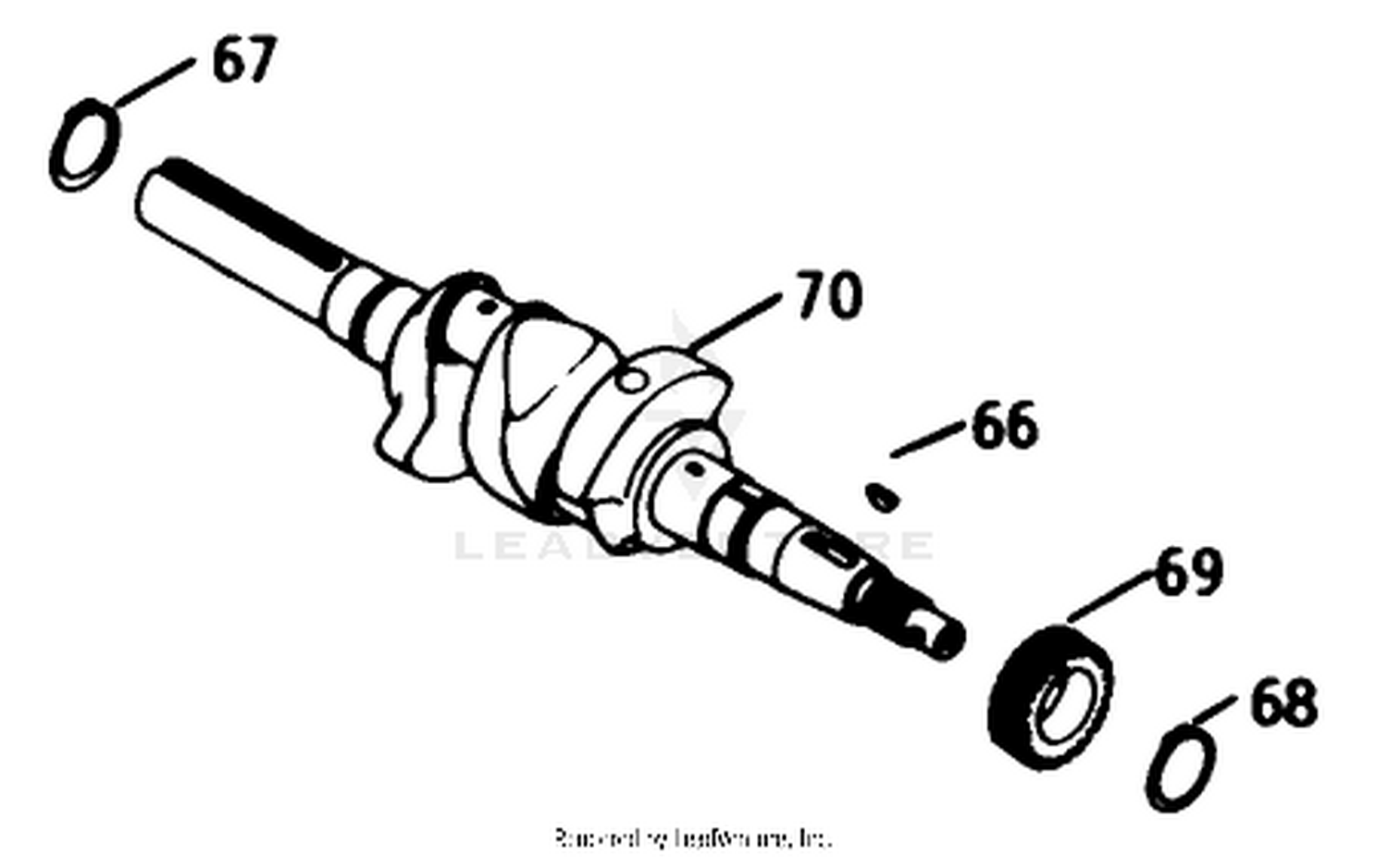 Crankshaft-Engine Model No. K582qs Type No. Ps-36315