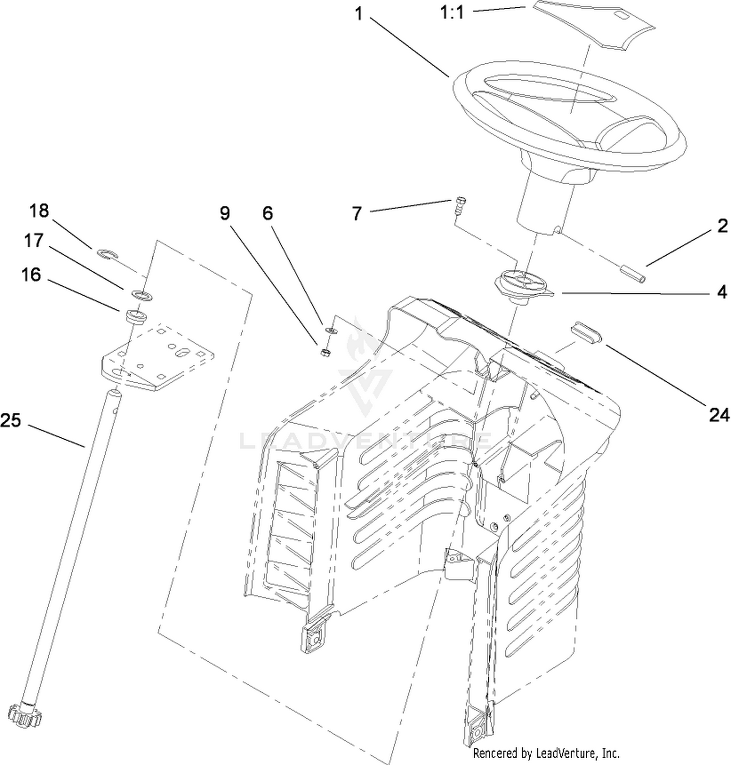 Fixed Steering Assembly