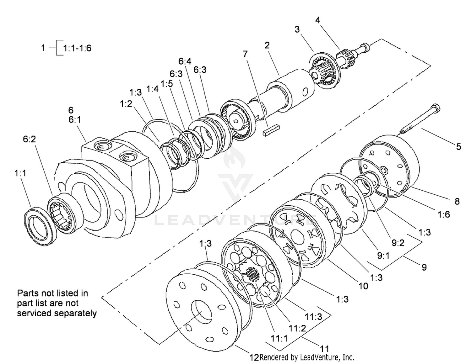 Hydraulic Motor Assembly No. 105-4573