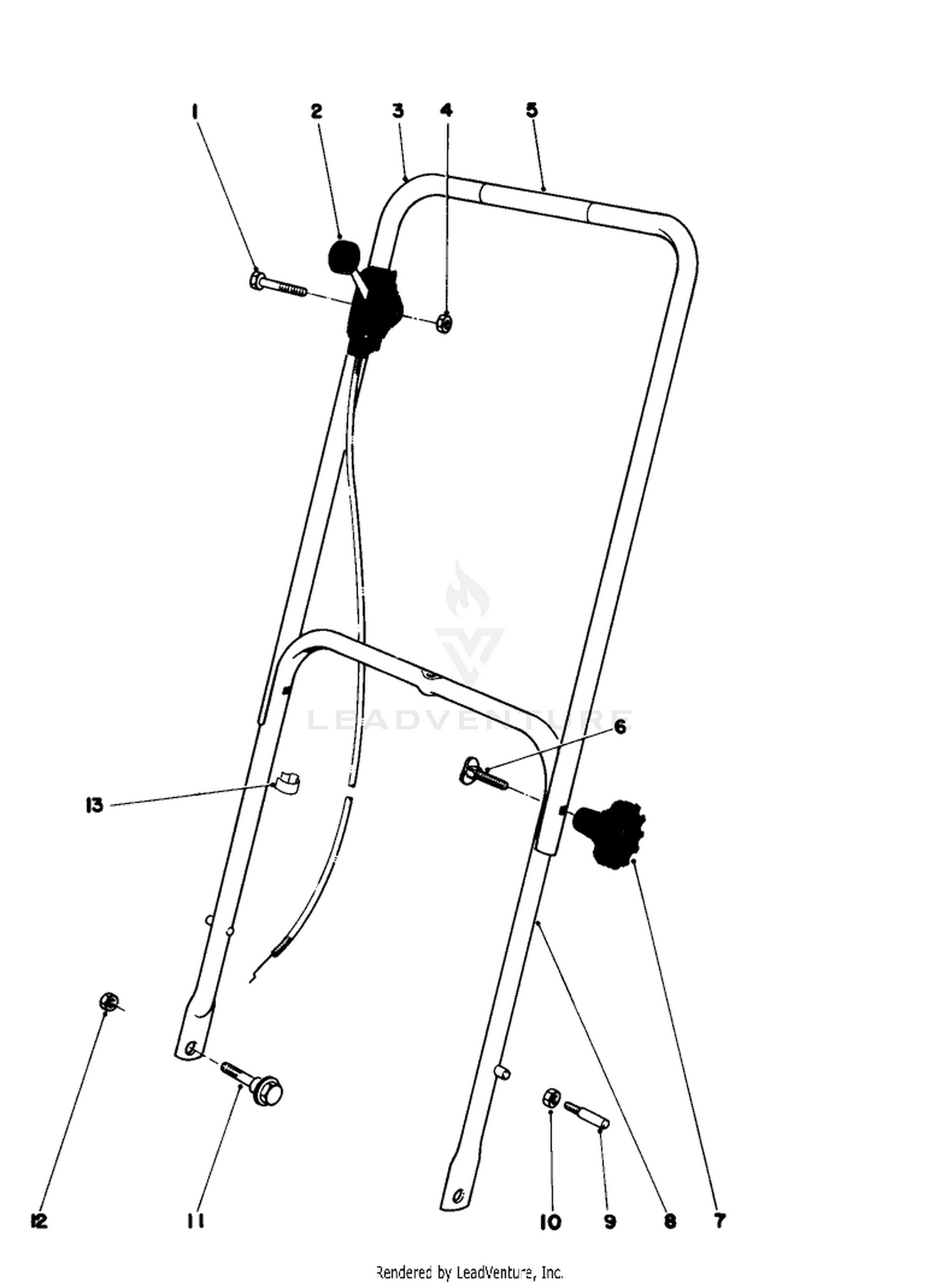 Handle Assembly Model 16077 And 16165
