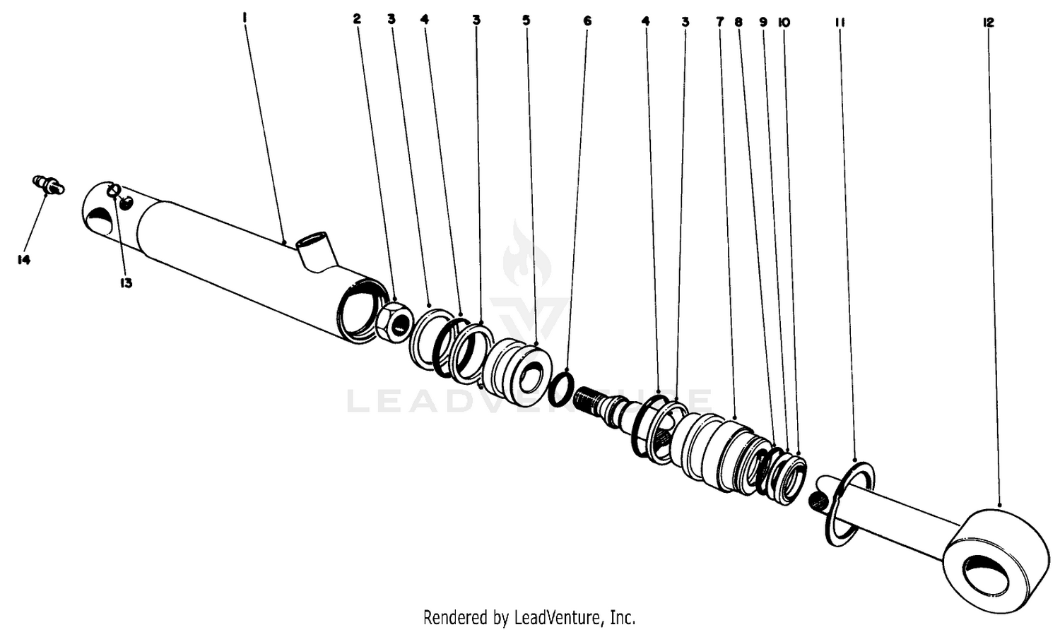 Hydraulic Cylinder-Rear No. 43-5260