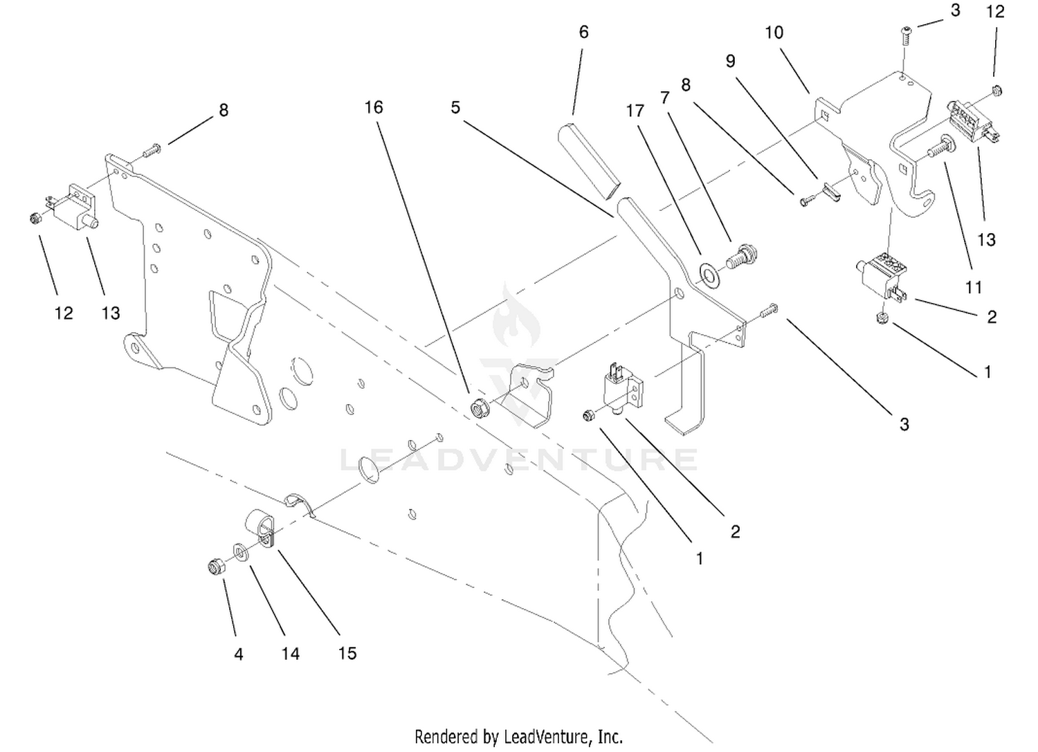 Parking Brake Upper Assembly