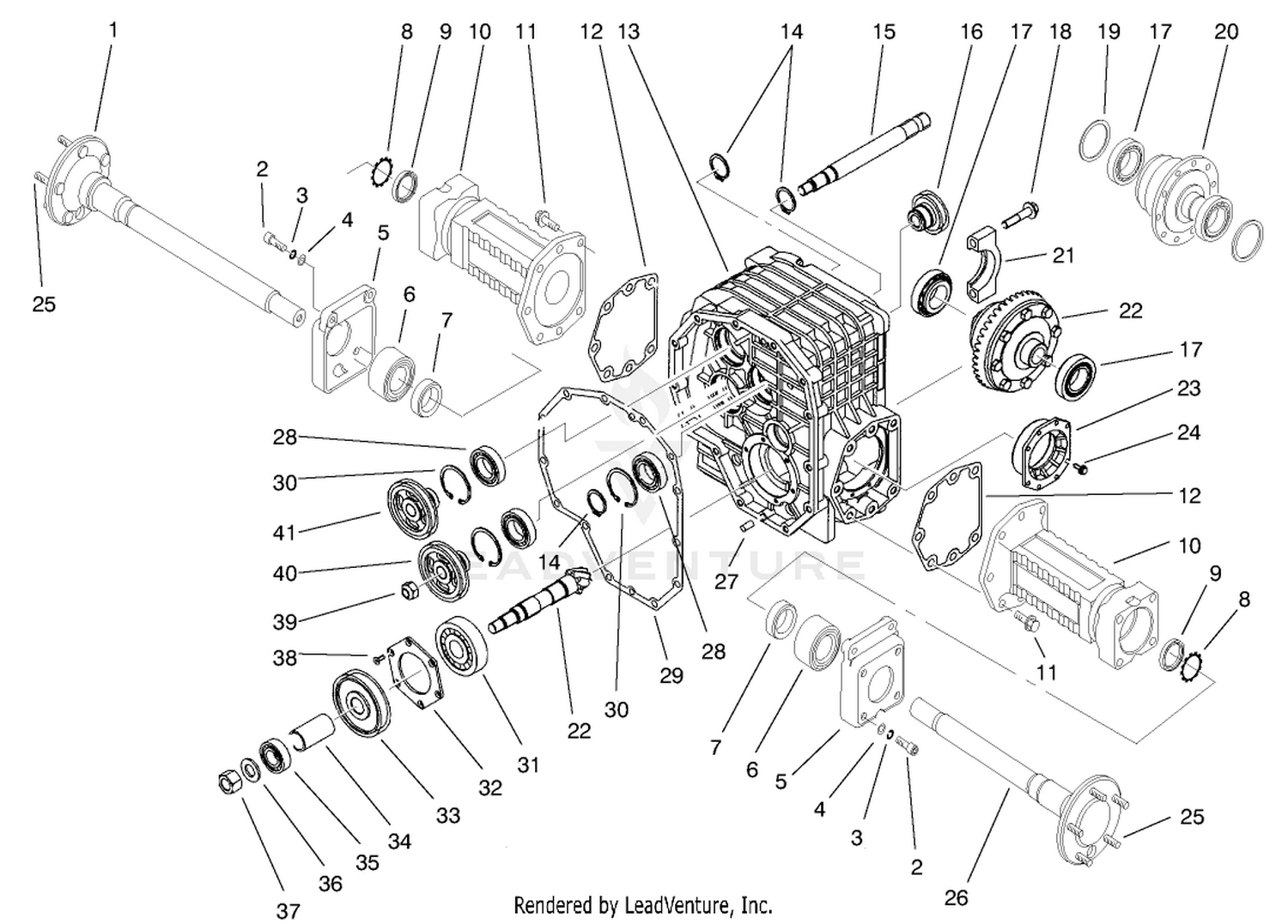 Front Axle Gear Housing Assembly