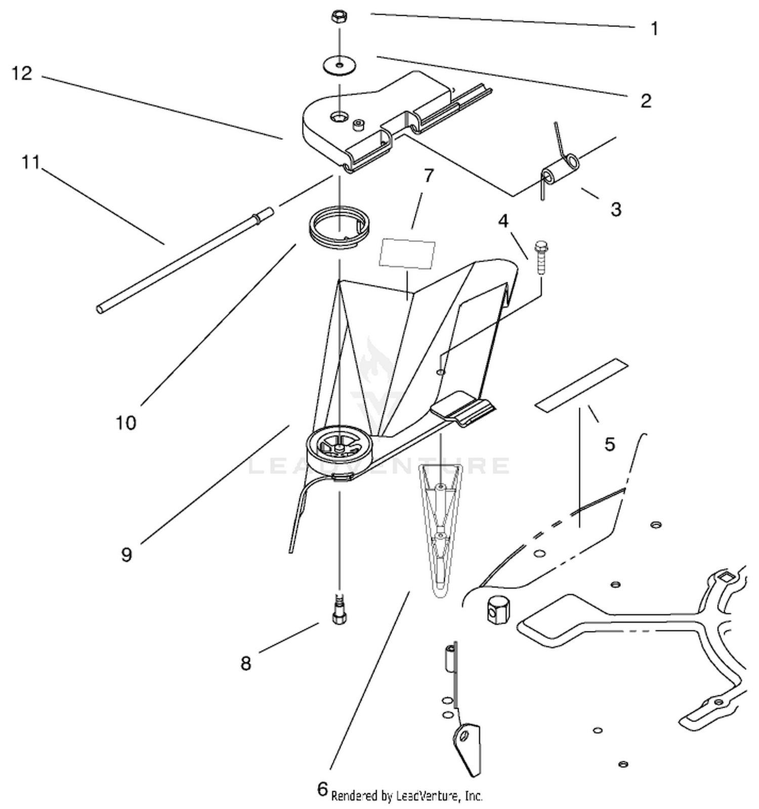 Deflector Assembly-Recycler
