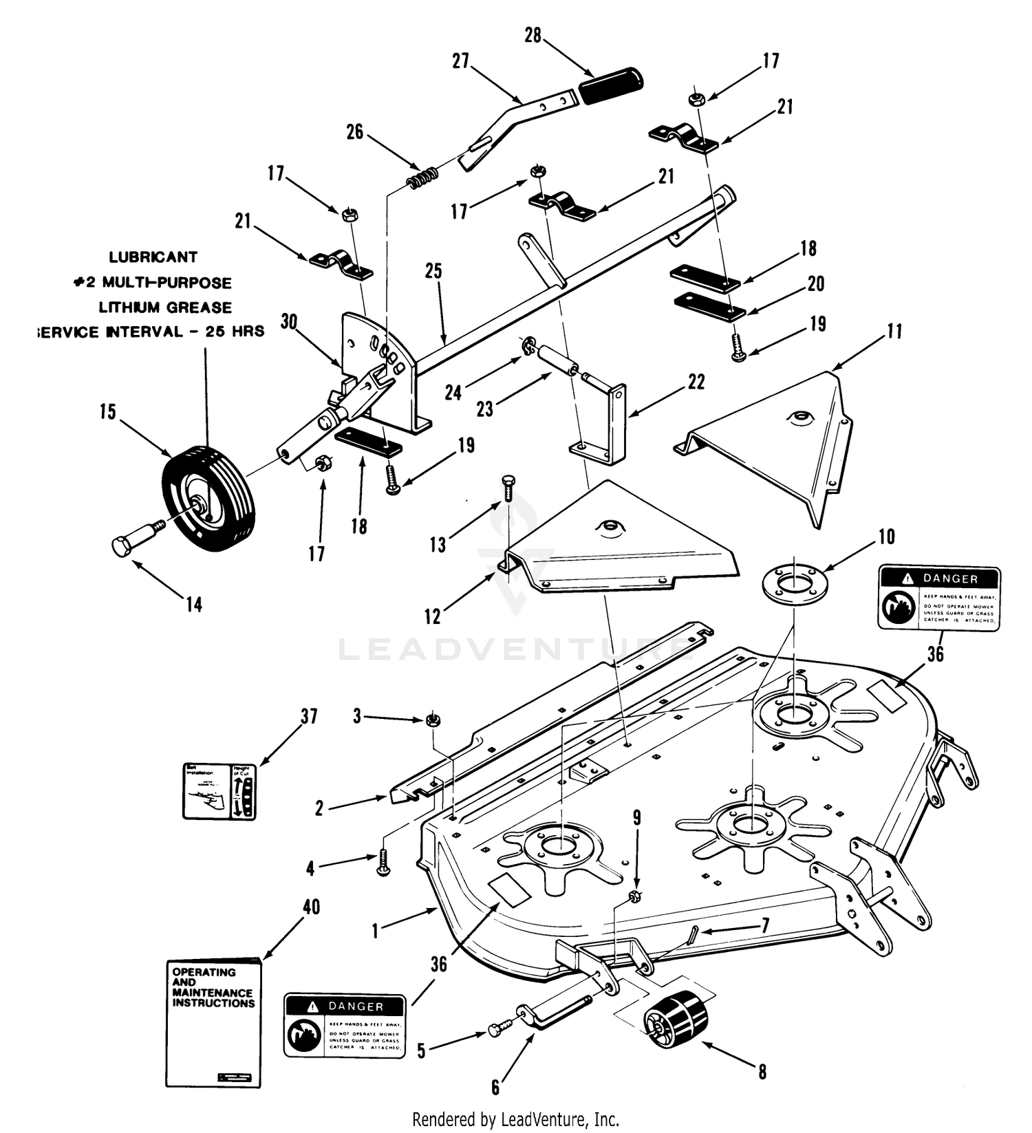 Rear Discharge Mower-42 In. (107 Cm) (vehicle Identification Number 05-40xr06)