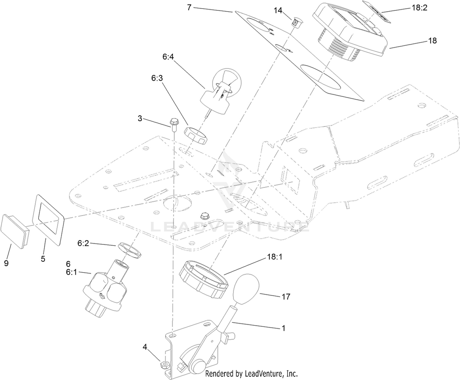 Ignition, Throttle and Choke Control Assembly