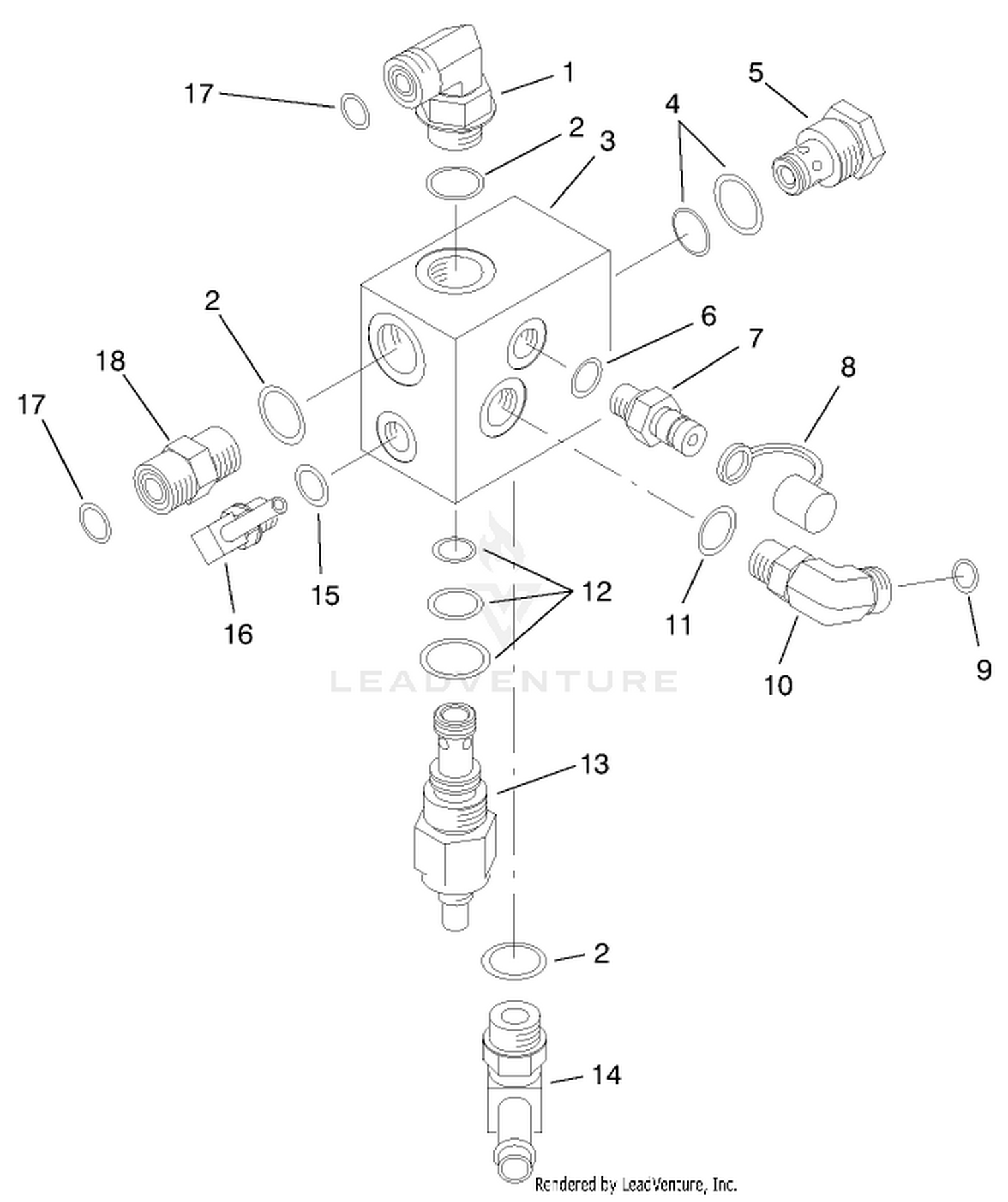 Counterbalance Manifold Assembly No. 92-5638