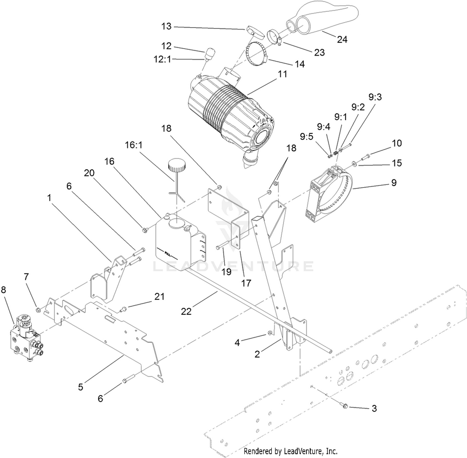 Air Cleaner and Manifold Assembly