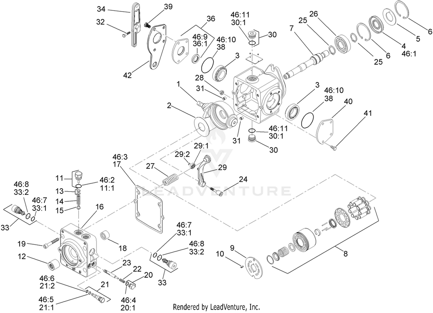 Variable Pump Assembly No. 117-0222