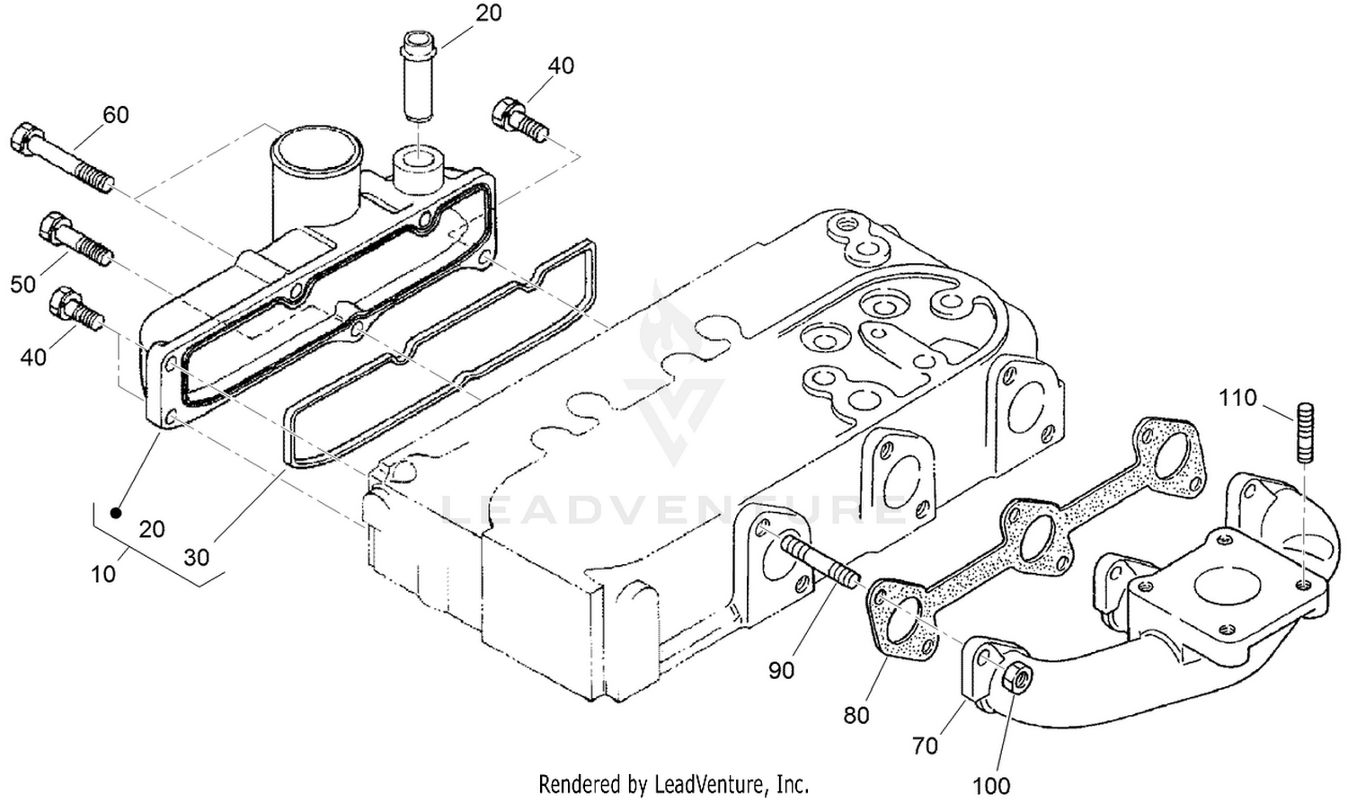 Inlet and Exhaust Manifold Assembly