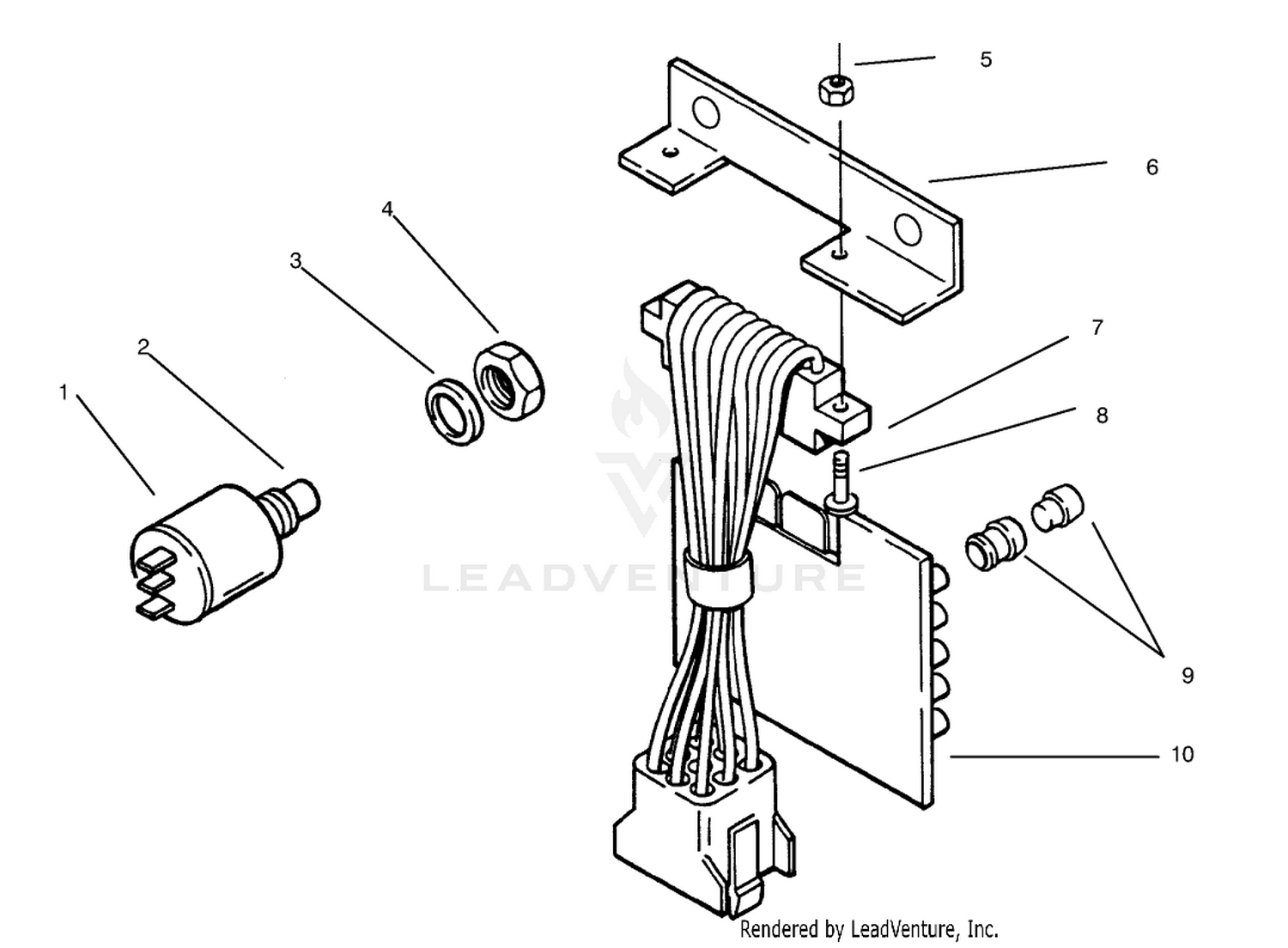 Pc Board An Wire Harness