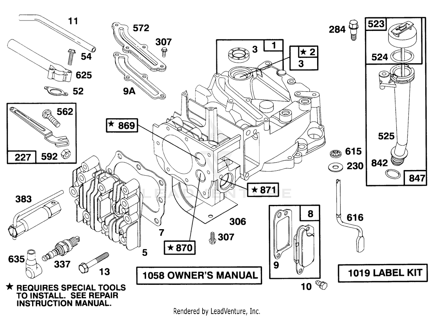 Engine Briggs  Stratton Model 127702-0131-01