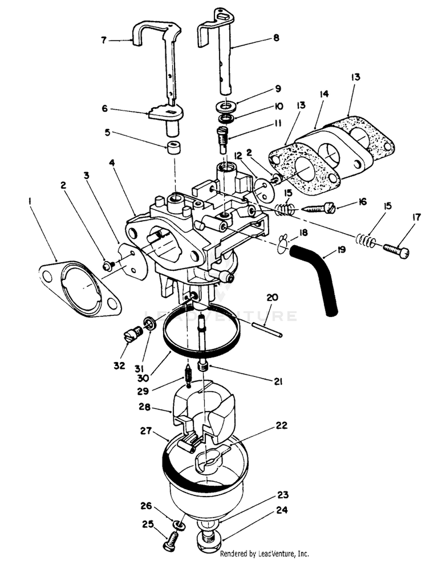 Carburetor Assembly (engine Model No. Vm140)