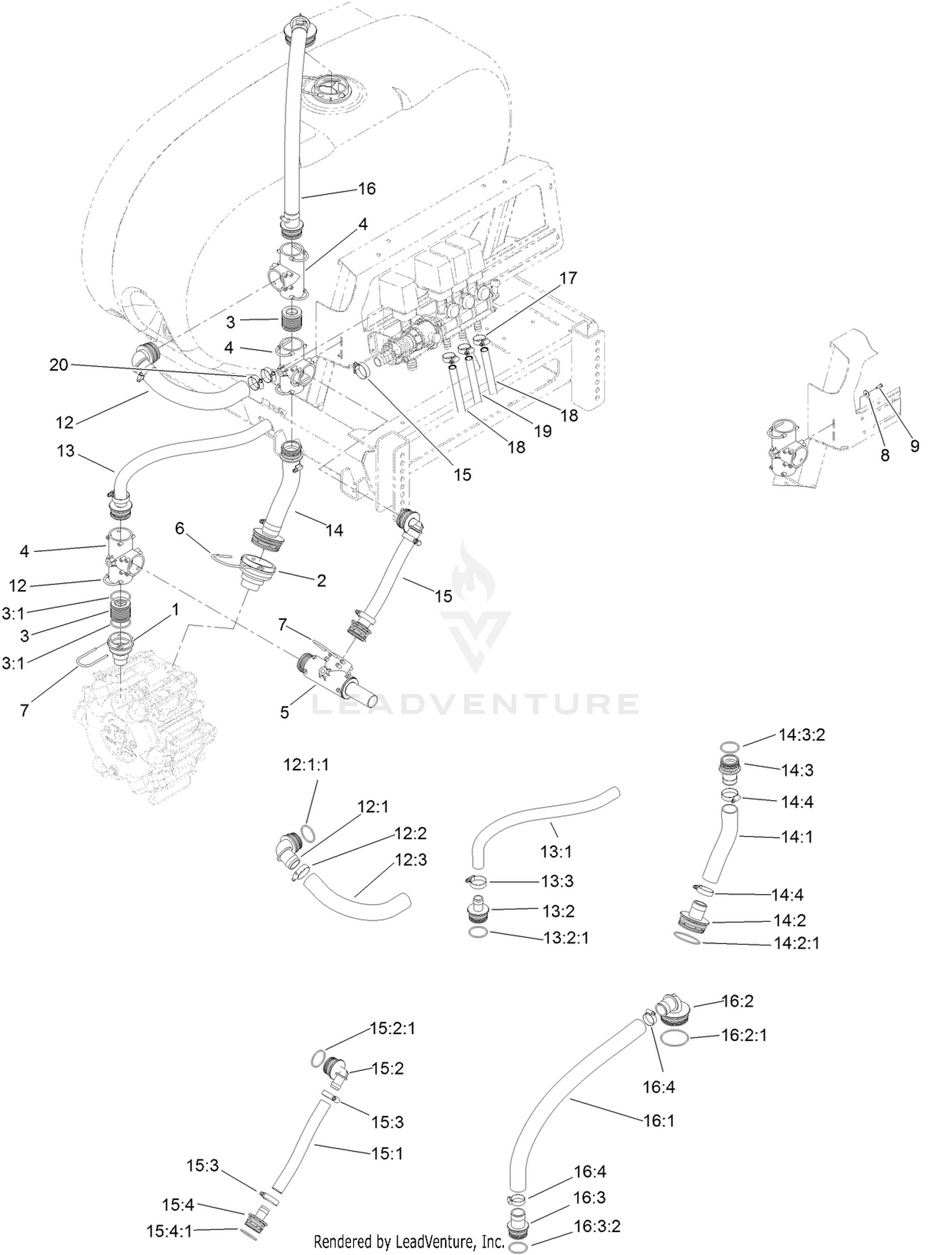 Spray System Supply Assembly