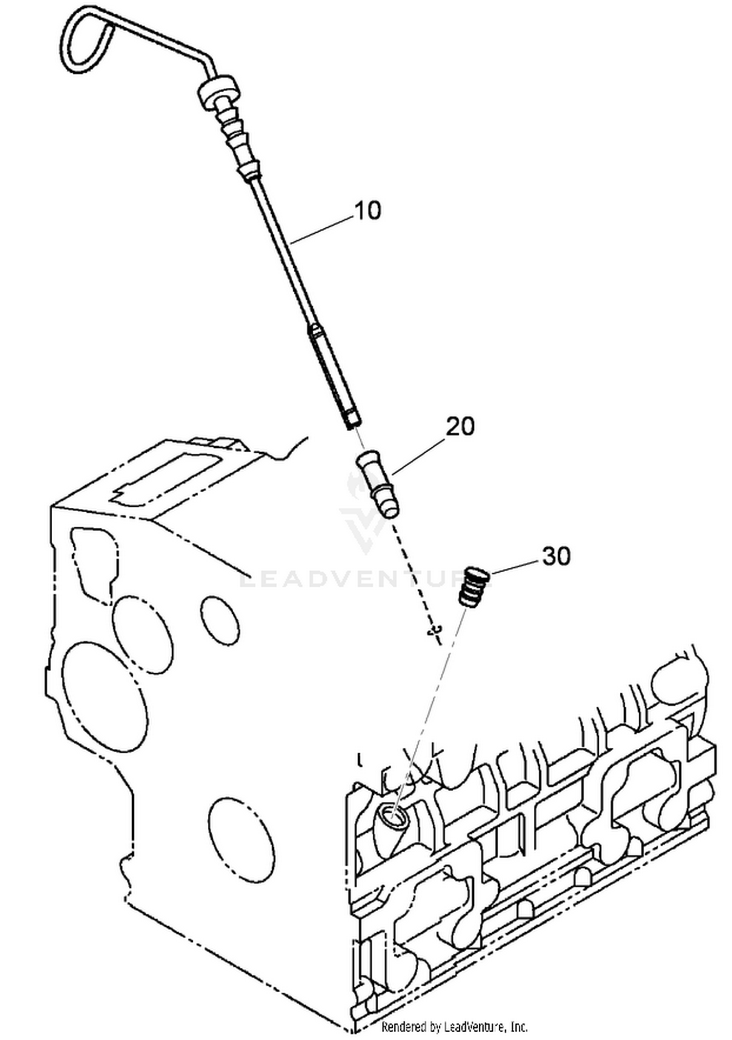 Dipstick and Guide Assembly