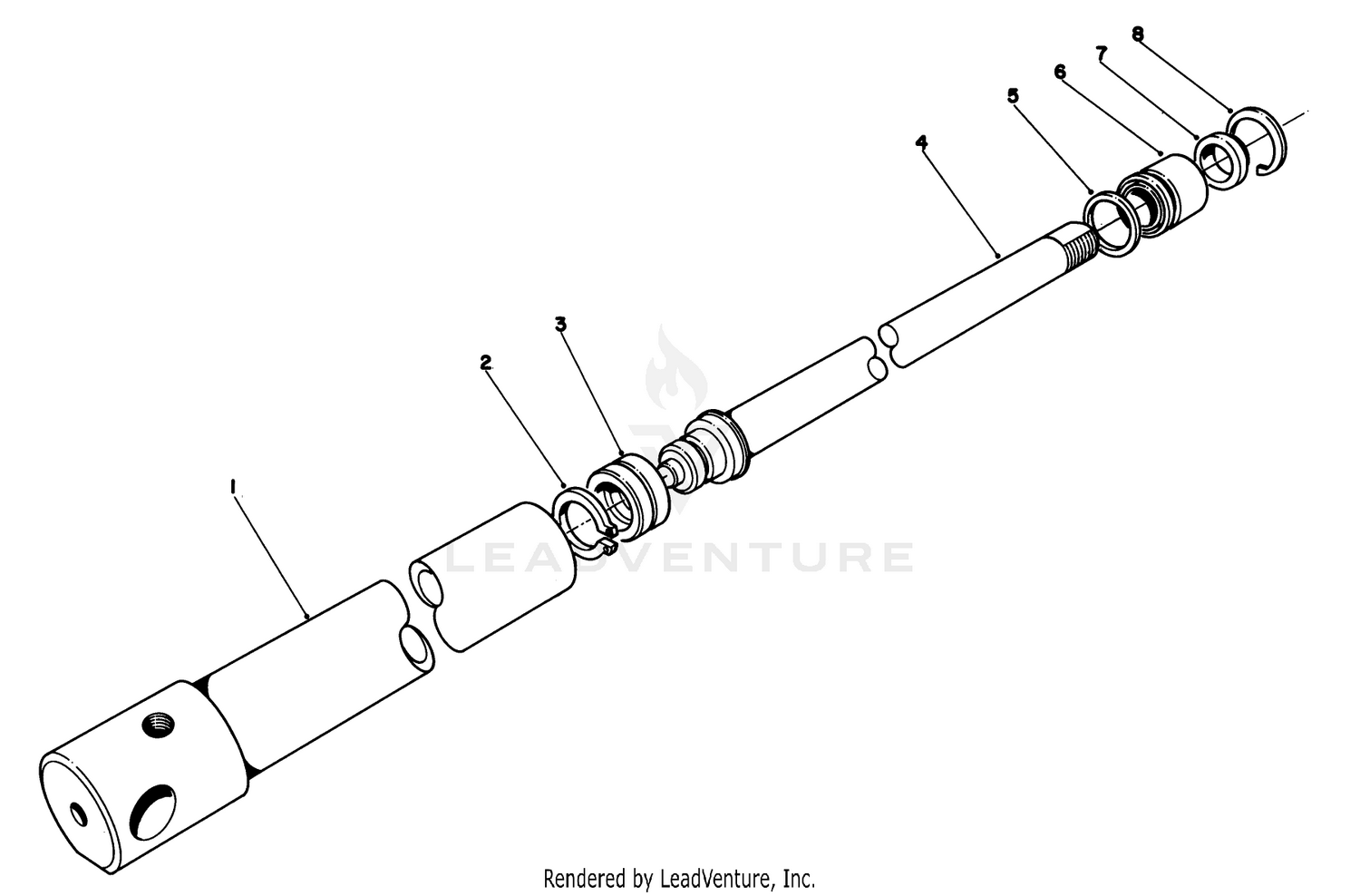 Hydraulic Lift Cylinder Assembly N0. 52-6610