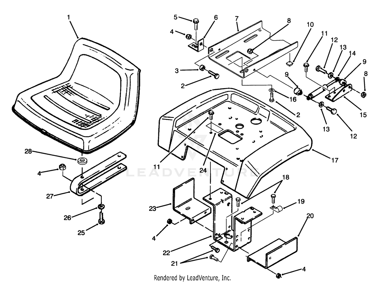Fender And Seat Assembly