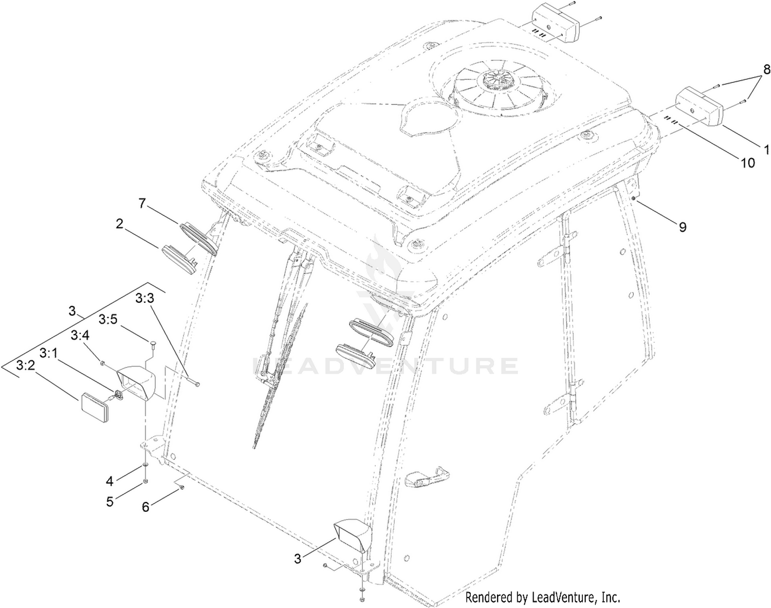 Cab Lights Assembly