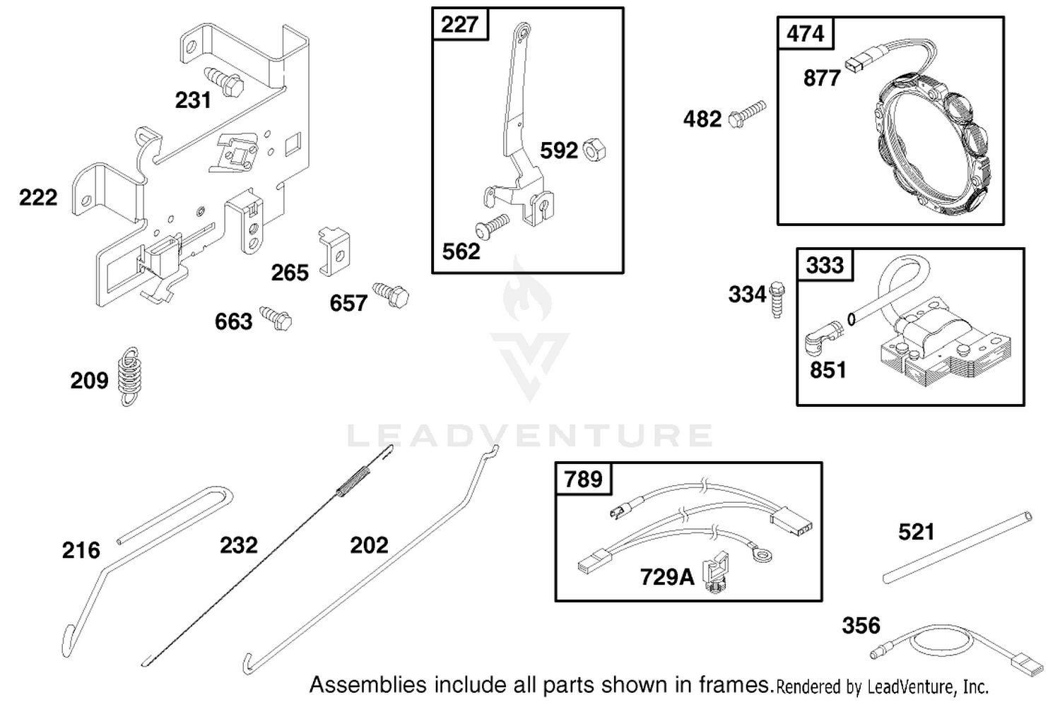 Engine Briggs  Stratton Model 28q777-0690-E1 5