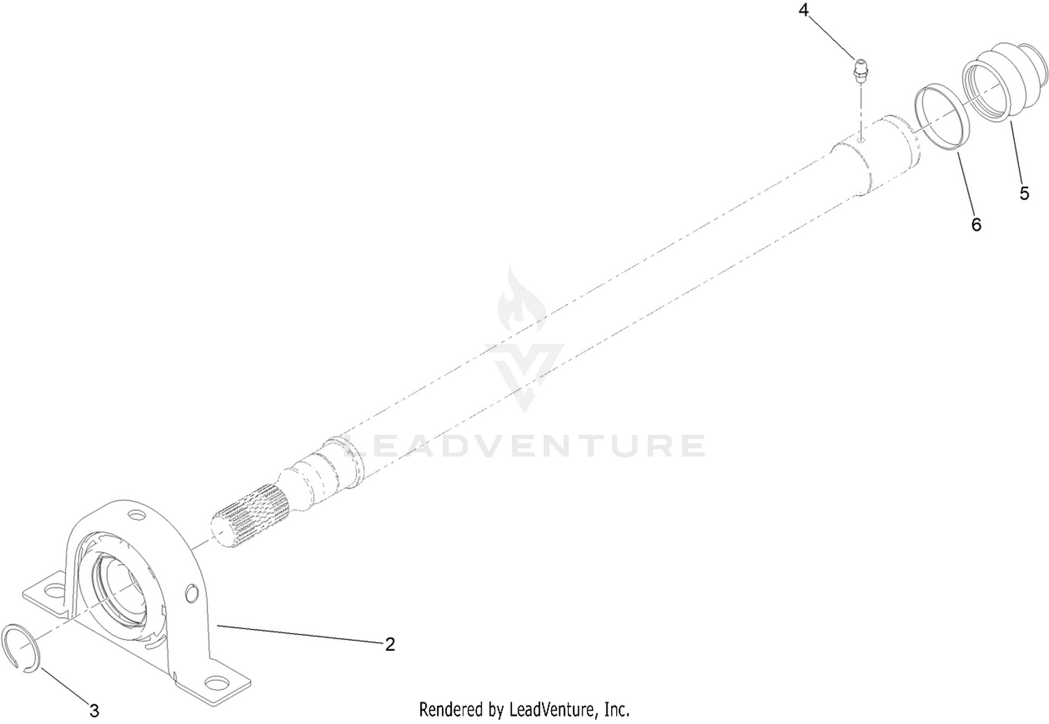 Intermediate Driveshaft Assembly No. 140-4771