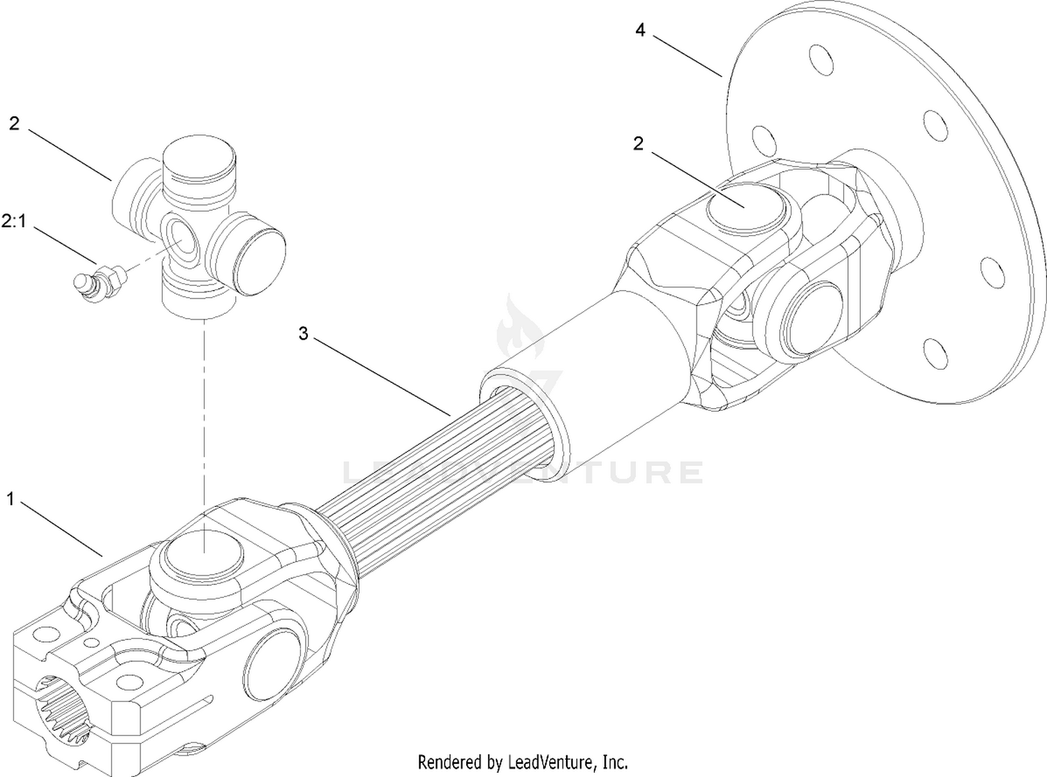Driveshaft Assembly No. 107-2025
