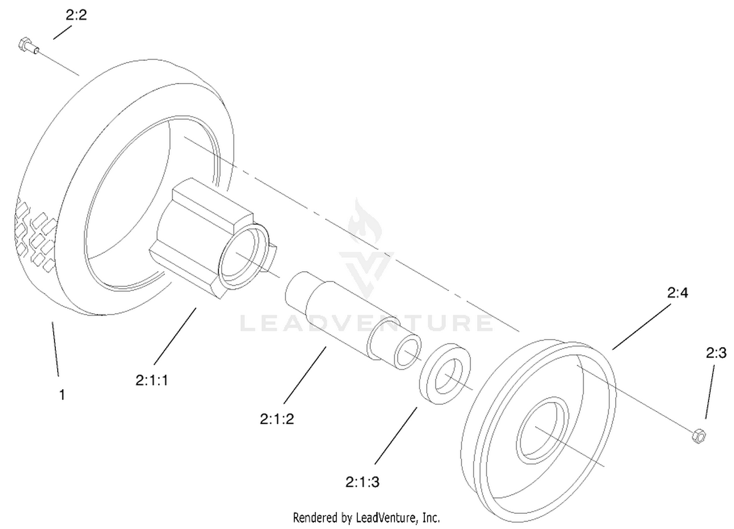 Front Wheel  Tire Assembly