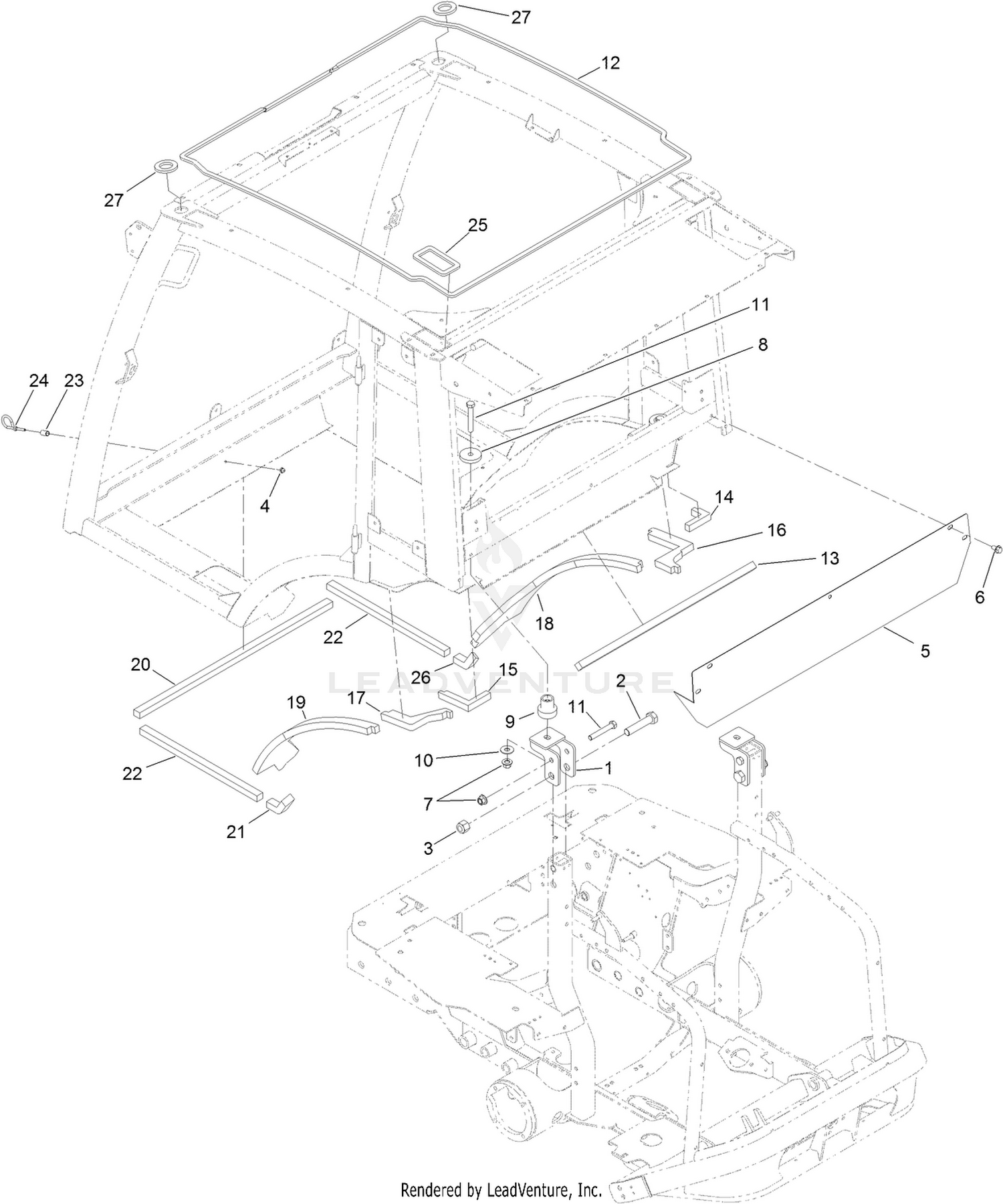Rear Mount and Seal Assembly